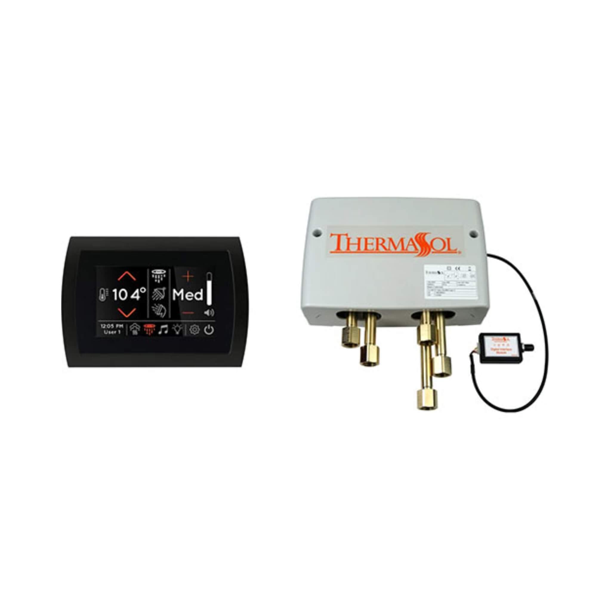 ThermaSol Black SignaTouch 5-Inch Shower Control Package With Digital Shower Valve [DSP-SIG] (SAK31826) – SAKSBY WHOLESALE