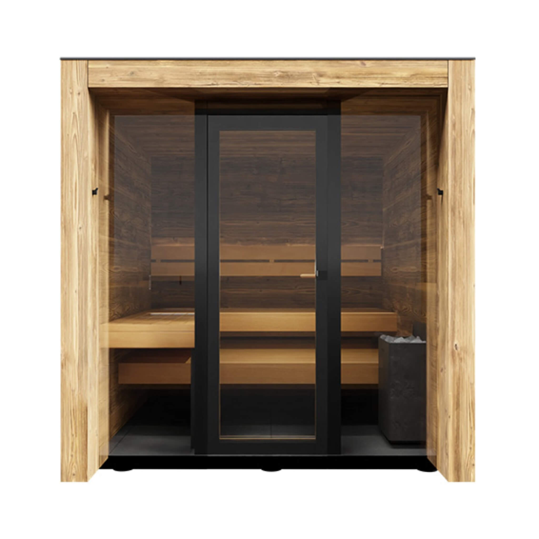 ThermaSol Fortis Fully-Assembled 4-Person Outdoor Sauna Cabin [Made-To-Order] [14-FORTIS] (SAK35896) – SAKSBY WHOLESALE