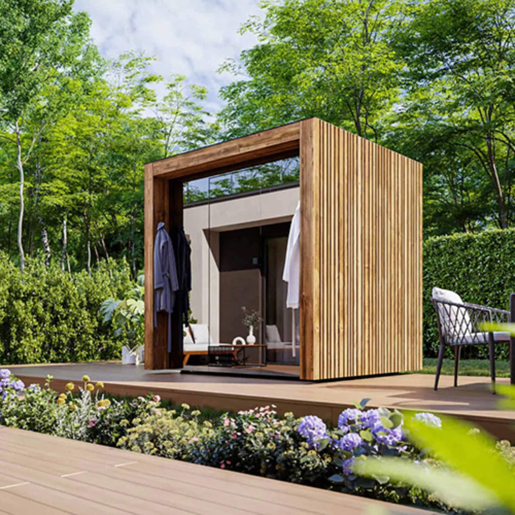 ThermaSol Fortis Fully-Assembled 4-Person Outdoor Sauna Cabin [Made-To-Order] [14-FORTIS] (SAK35896) – SAKSBY WHOLESALE, view
