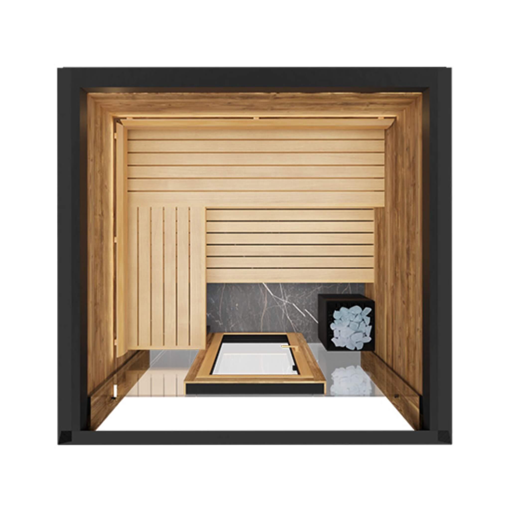 ThermaSol Fortis Fully-Assembled 4-Person Outdoor Sauna Cabin [Made-To-Order] [14-FORTIS] (SAK35896) – SAKSBY WHOLESALE, view