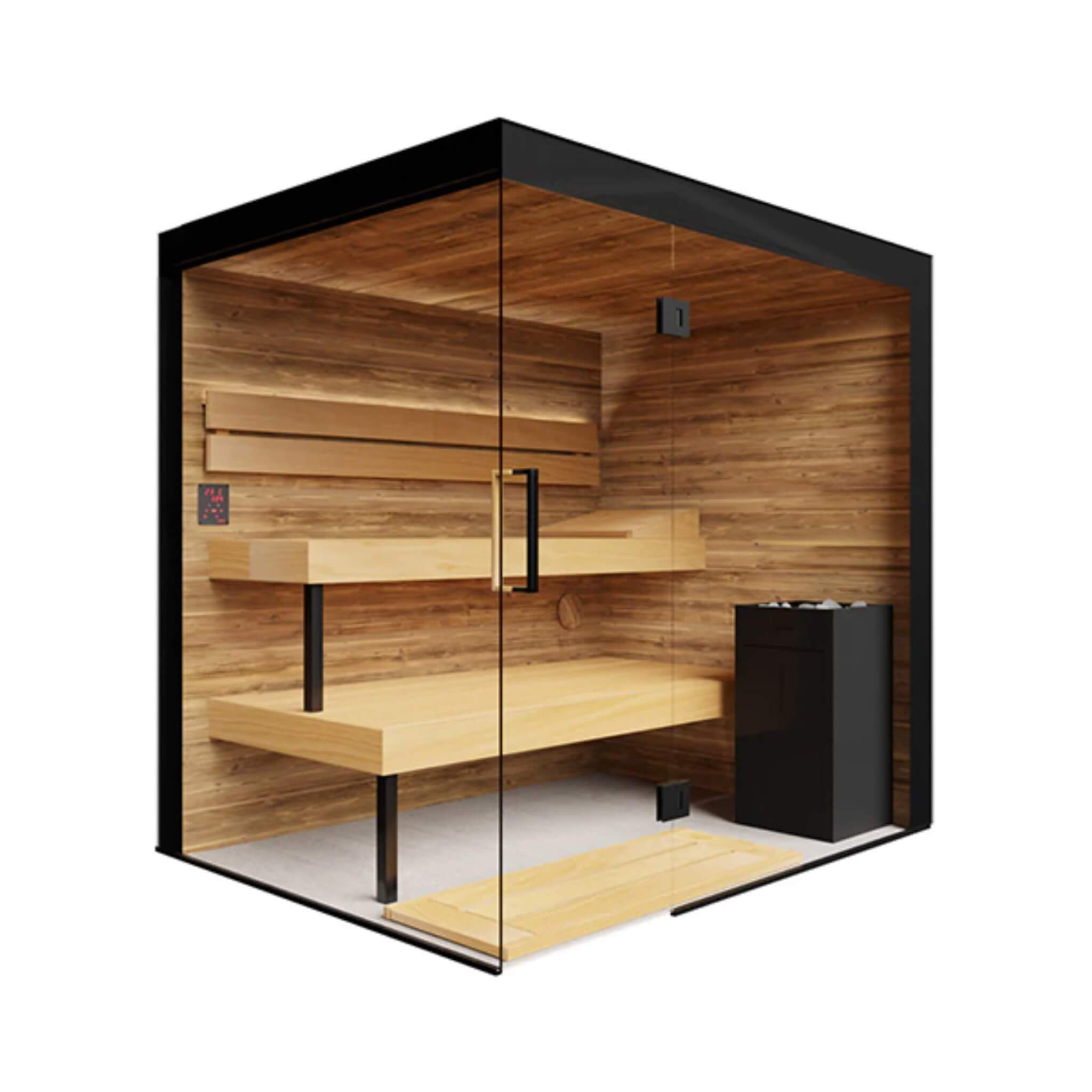 ThermaSol Lumaria 2-5 Person Indoor Glass Sauna Cabin [14-LUMARIA] (SAK84962) – SAKSBY WHOLESALE