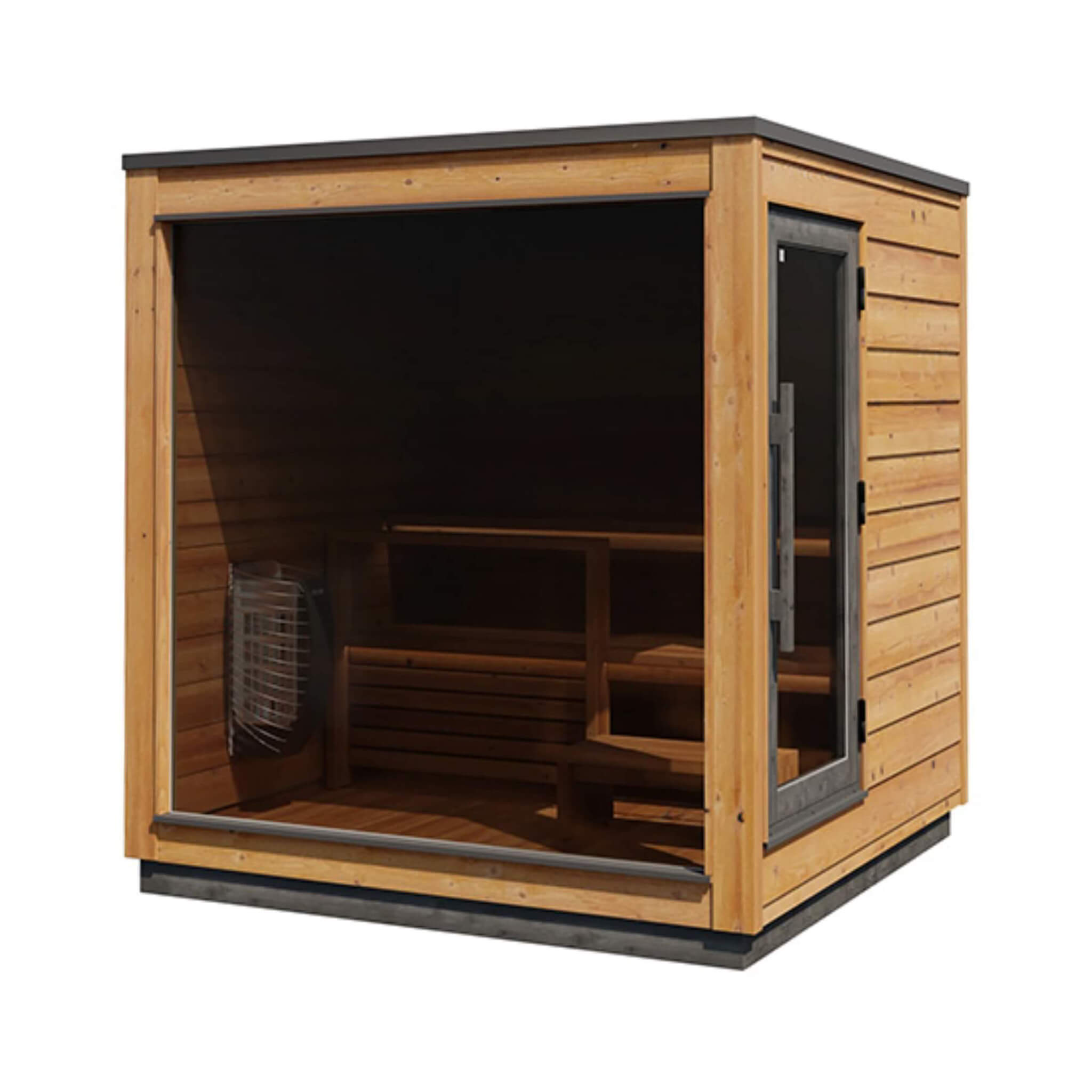 ThermaSol Nordic Dawn 4-Person Fully-Assembled Outdoor Sauna Cabin [Made-To-Order] [14-KIR-4555] (SAK82057) – SAKSBY WHOLESAL