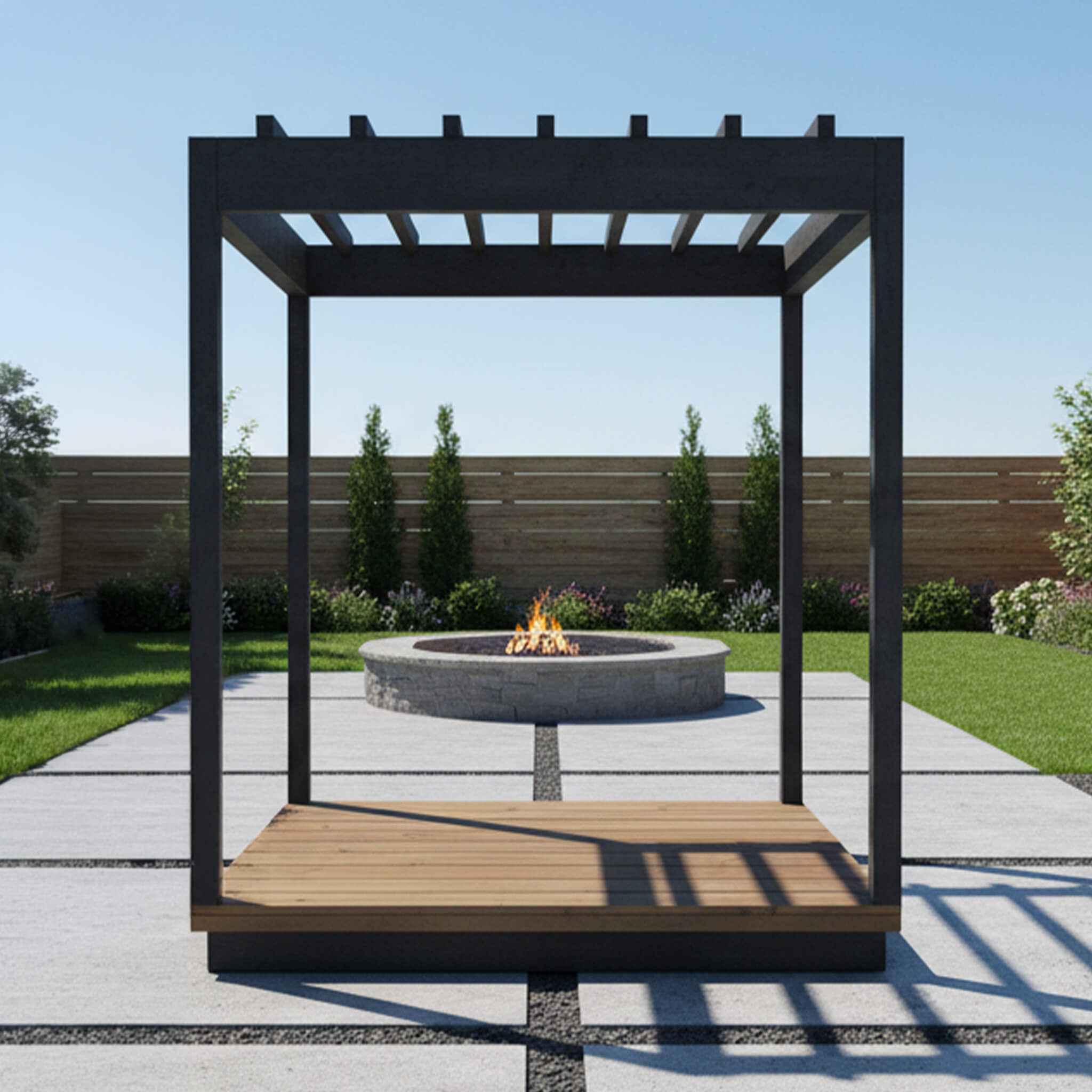ThermaSol Nordic Misty Wood Pergola [Made-To-Order] [14-KIR-4015/16] (SAK81954) – SAKSBY WHOLESALE
