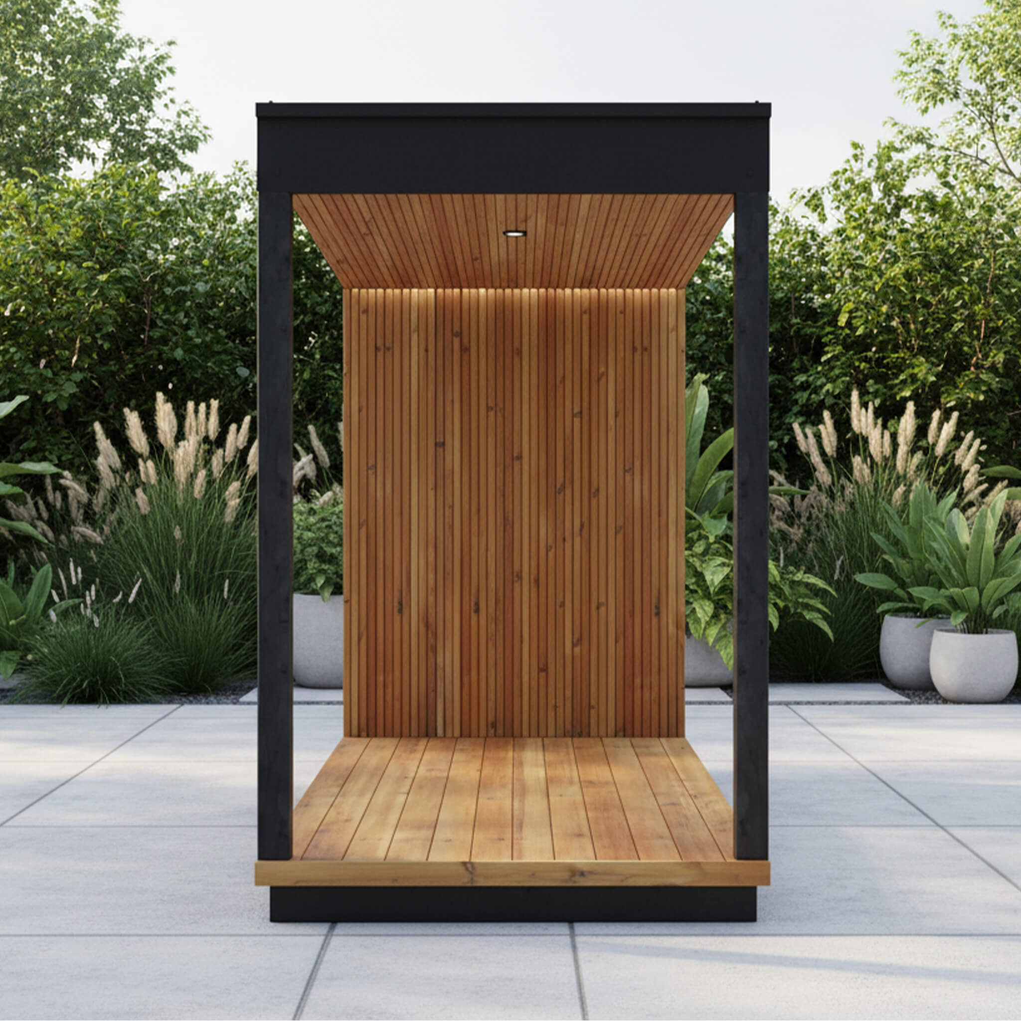 ThermaSol Nordic Misty Outdoor Fully-Assembled Wood Terrace [Made-To-Order] [14-KIR-3654/55] (SAK76490) – SAKSBY WHOLESALE