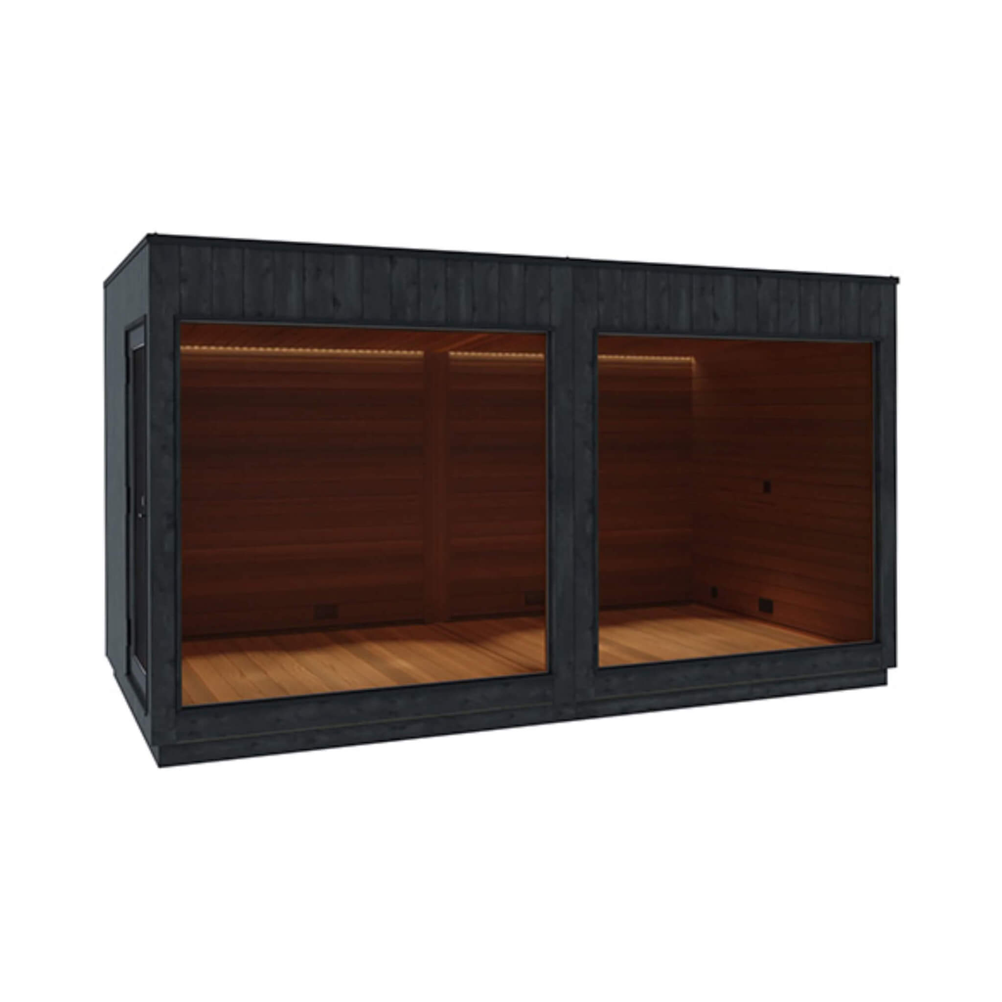 ThermaSol Nordic Misty XL 1-Entrance Outdoor Sauna Lounge [Made-To-Order] [14-KIR-3879/80] (SAK19046) – SAKSBY WHOLESALE, vie