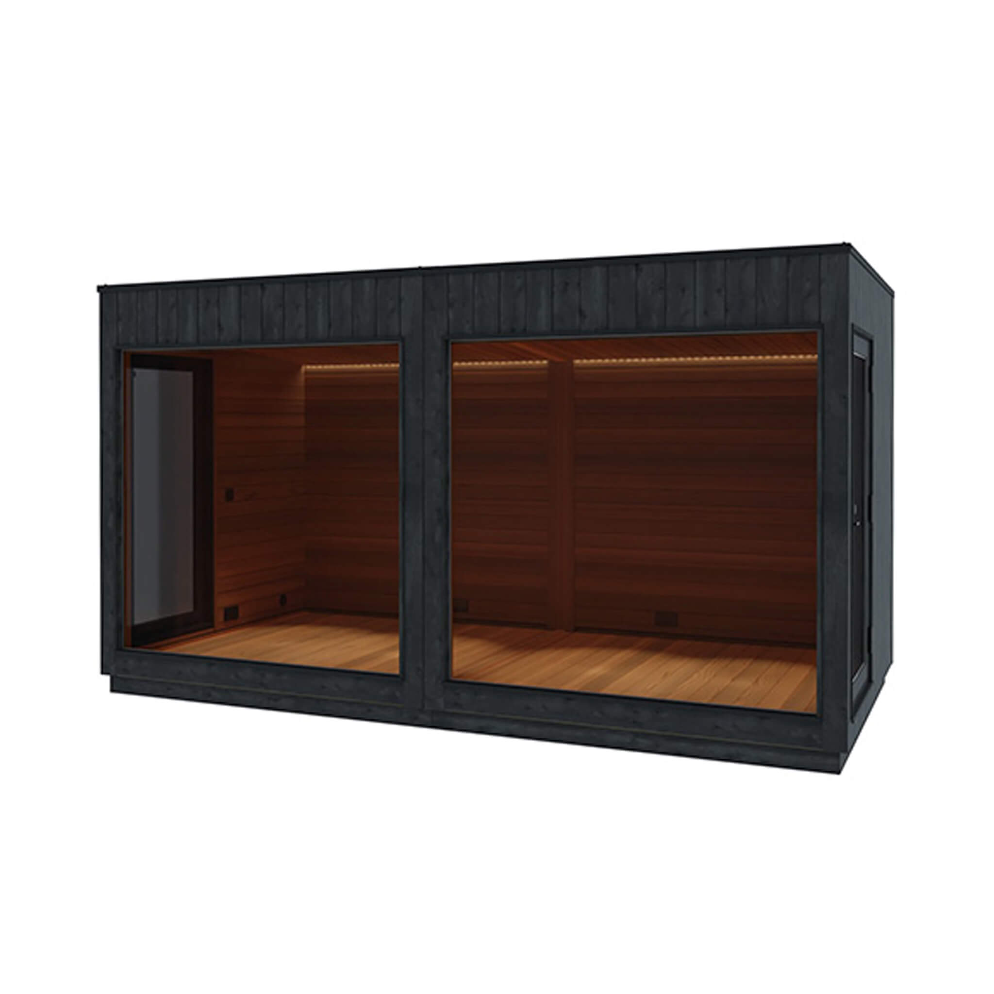 ThermaSol Nordic Misty XL Lounge 2-Entrance Outdoor Sauna Cabin [Made-To-Order] (SAK72368) – SAKSBY WHOLESALE, view 5