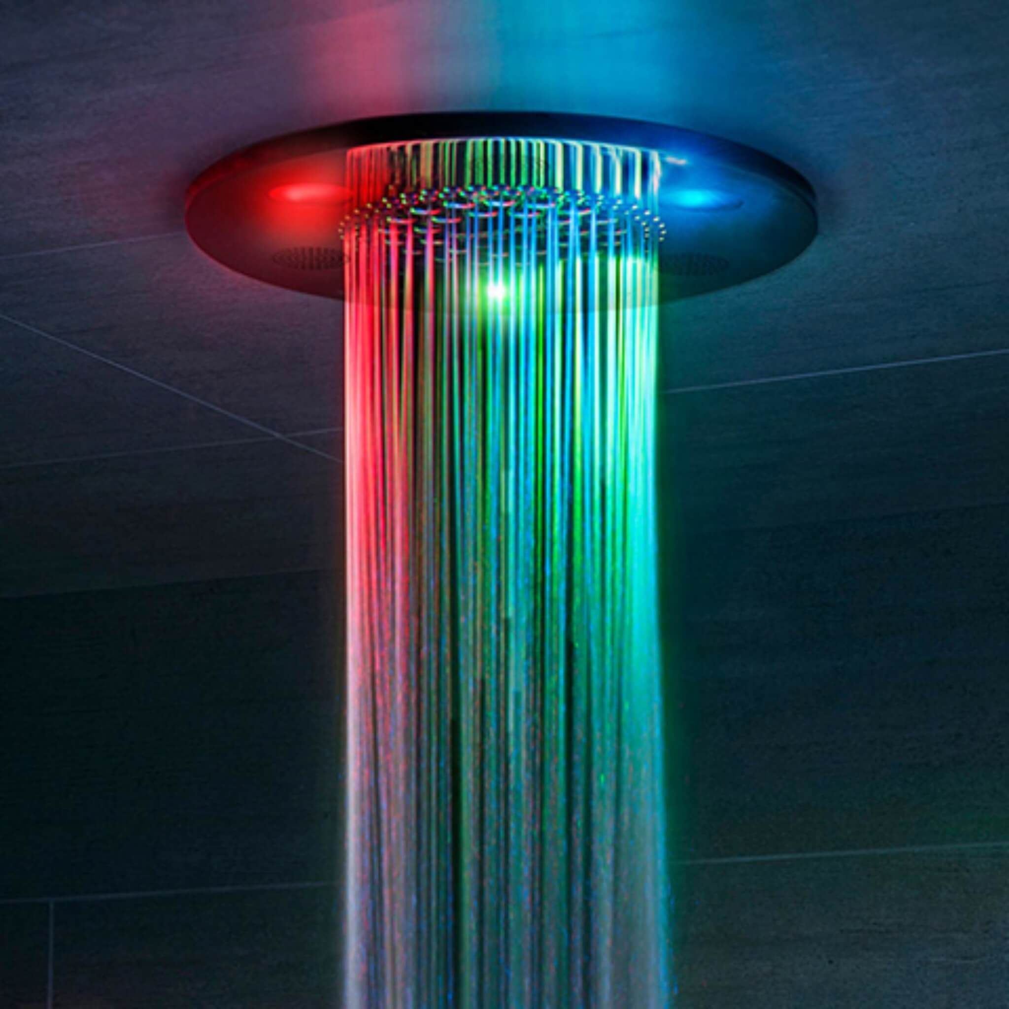 ThermaSol Serenity 10 Round Steam Shower Rainhead System With Light & Sound [SLSRRD] (SAK14982) – SAKSBY WHOLESALE, view 4