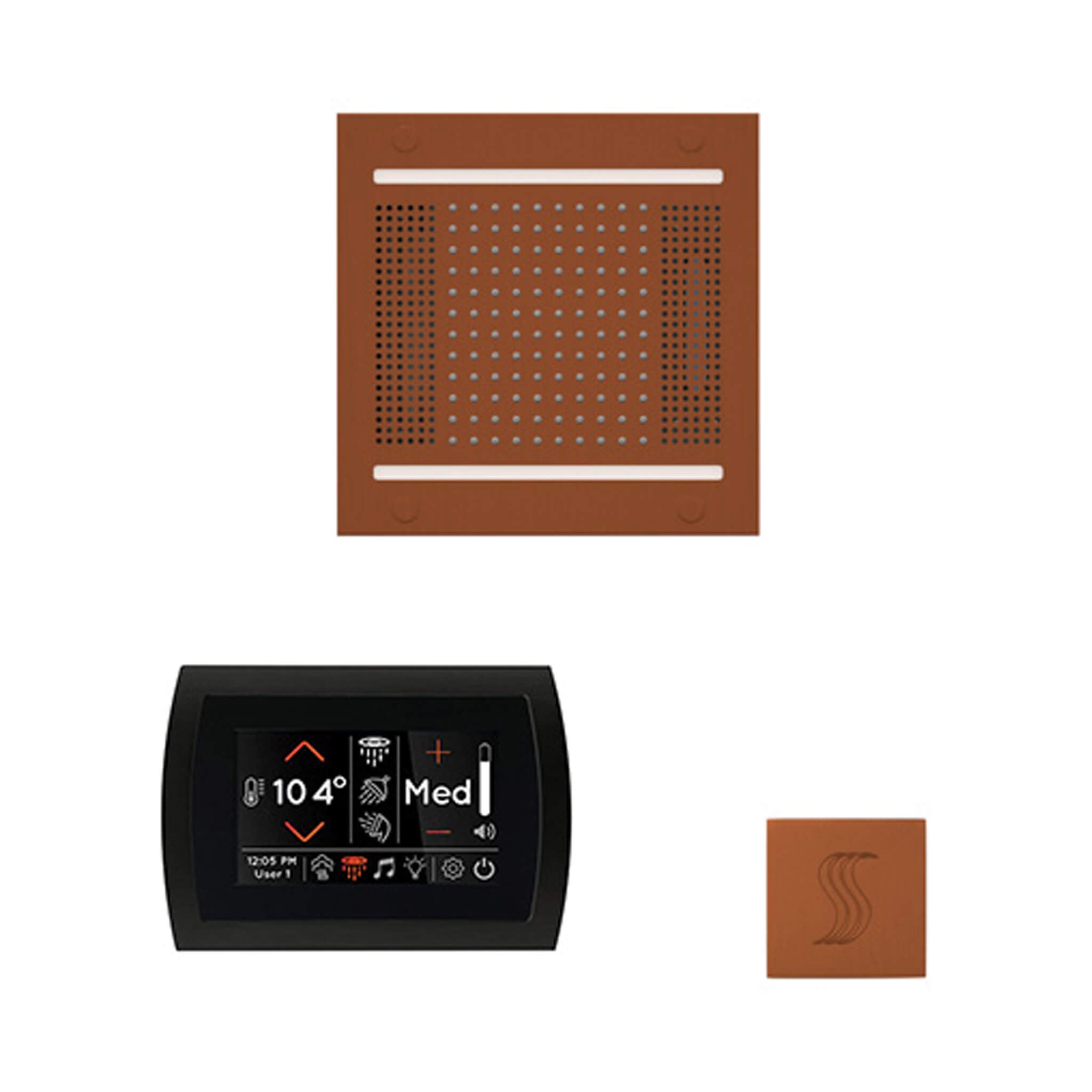 ThermaSol SignaTouch 5-Inch Display Steam Control Package With HydroVive Rainhead (SAK12821) – SAKSBY WHOLESALE, view 18