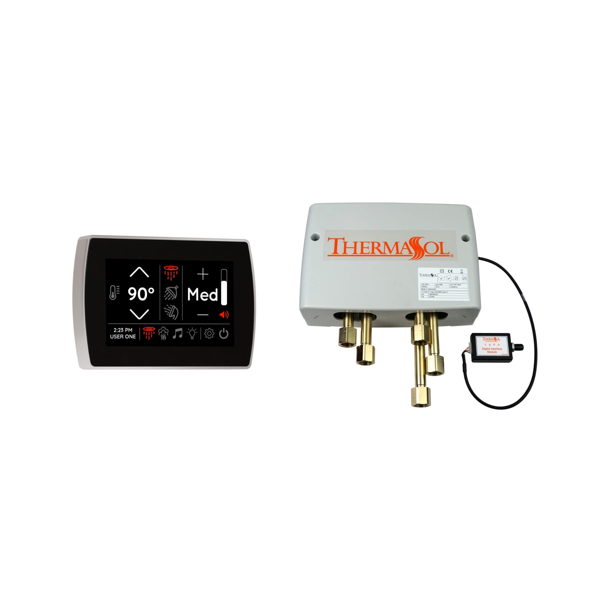 ThermaSol SignaTouch 5-Inch Digital Shower Valve Control Package [DSP-SIGF] (SAK17542) – SAKSBY WHOLESALE