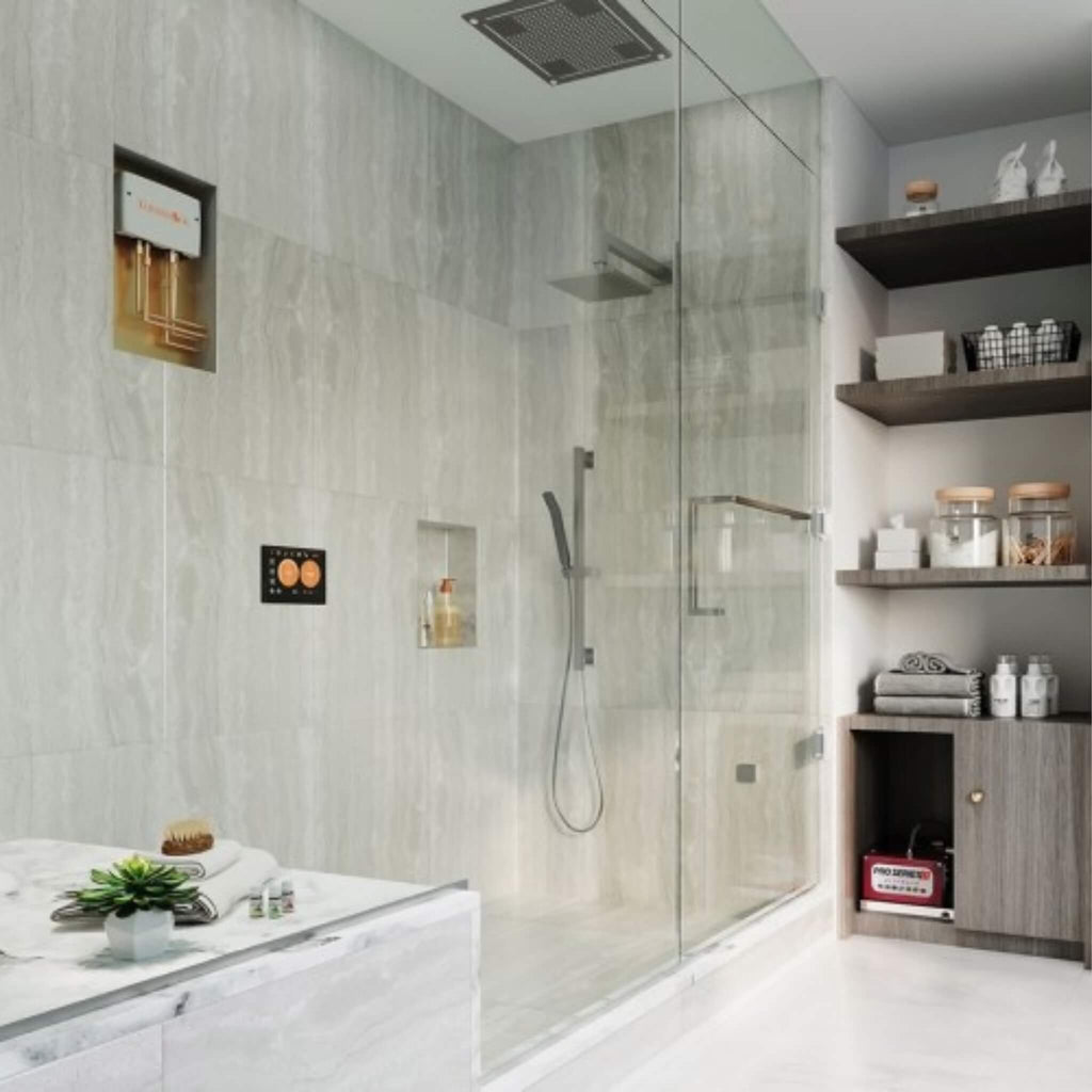 ThermaSol SignaTouch Flushmount 5-Inch Digital Shower Steam Control Package With Serenity 10 [TWPSR] (SAK84375) – SAKSBY WHOL