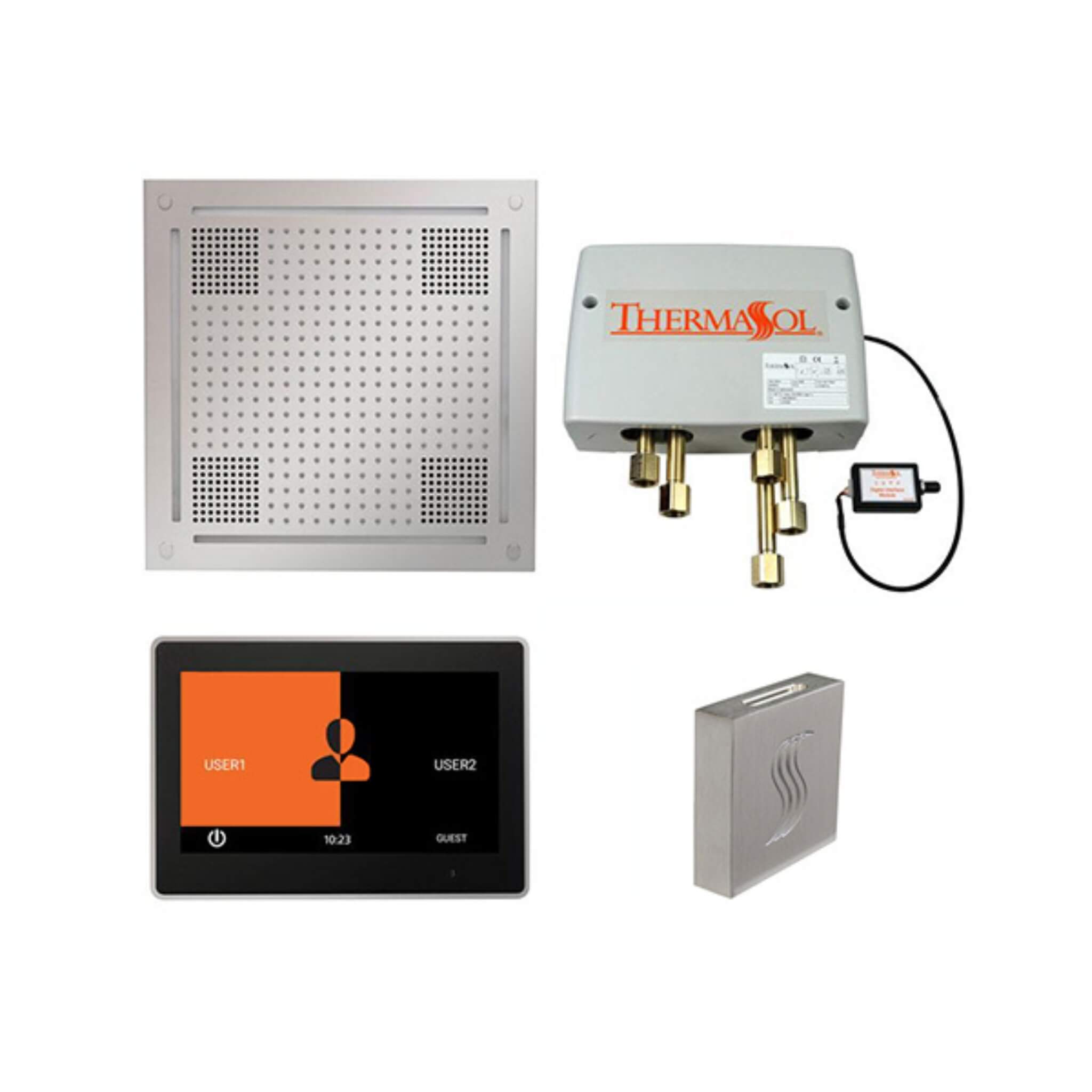 ThermaSol ThermaTouch 10-Inch Smart Shower Package With HydroVive 18-Inch And SteamVection Technology [TWPH10US] (SAK24571) –