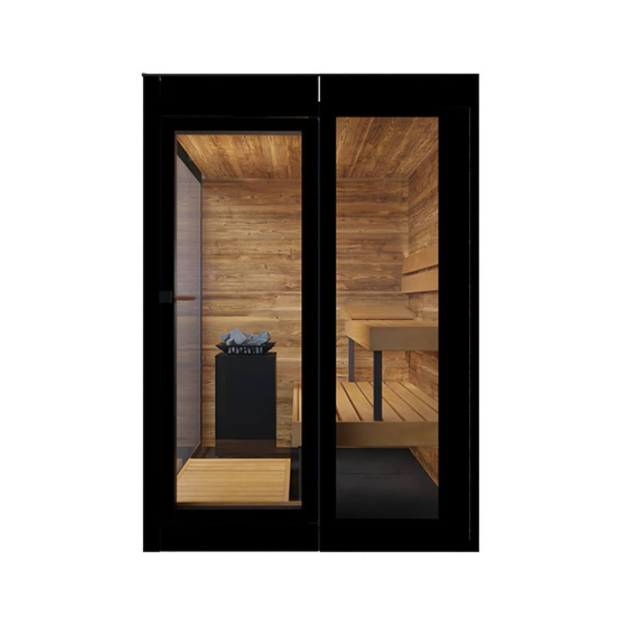 ThermaSol Vera 3-Person Fully-Assembled Outdoor Sauna Cabin [Made-To-Order] [14-VERADL/R] (SAK30752) – SAKSBY WHOLESALE, view