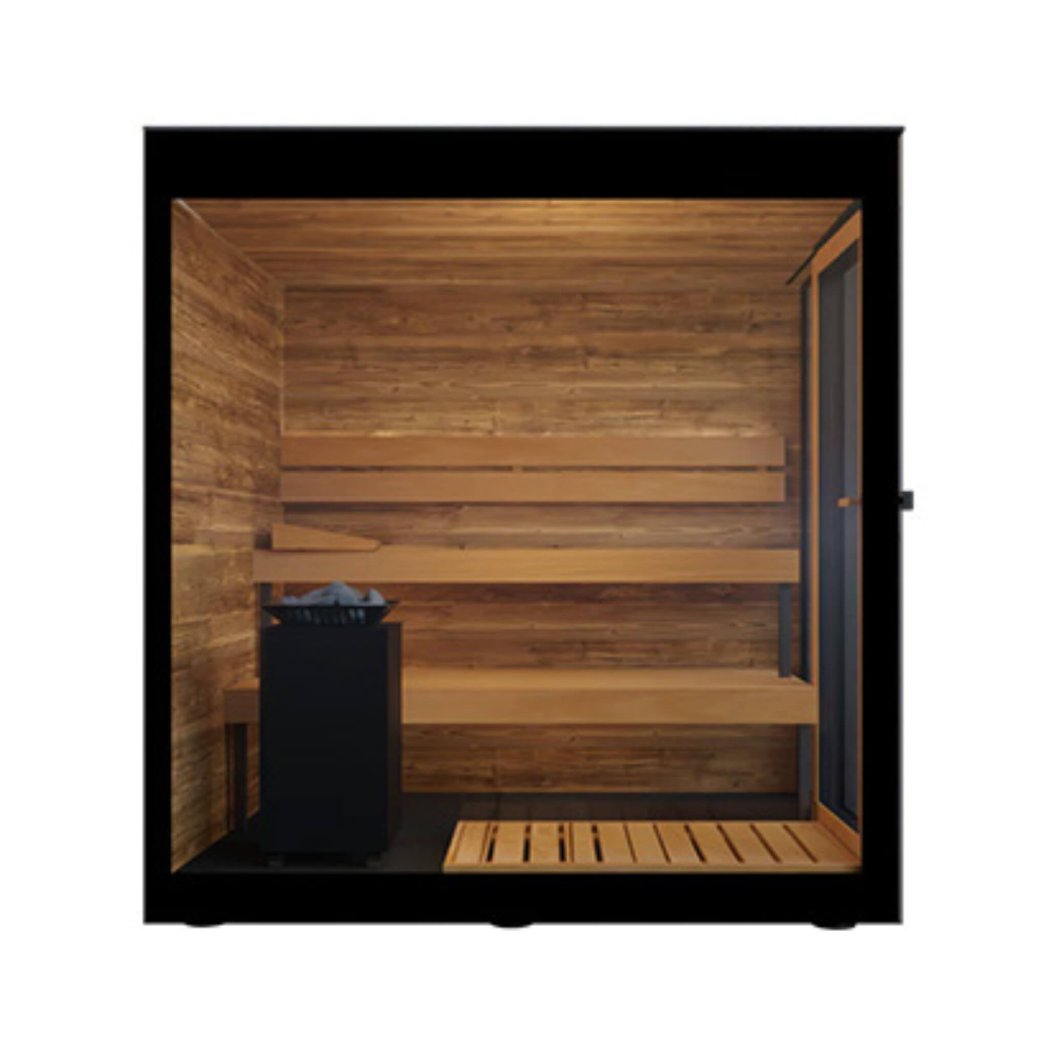 ThermaSol Vera 3-Person Fully-Assembled Outdoor Sauna Cabin [Made-To-Order] [14-VERADL/R] (SAK30752) – SAKSBY WHOLESALE, view