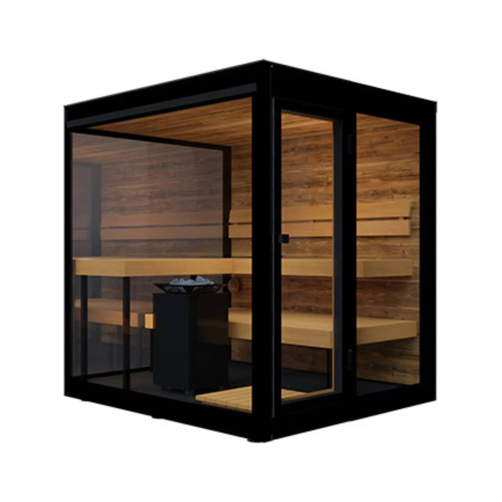 ThermaSol Vue 4-Person Outdoor Mirrored Glass Sauna [Made-To-Order] [14-VUEDL/R] (SAK84963) – SAKSBY WHOLESALE, view 3