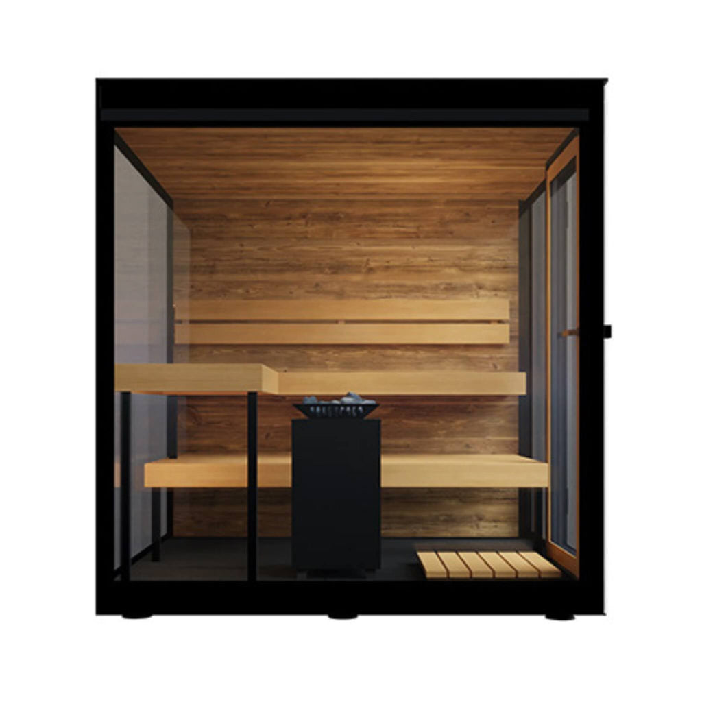 ThermaSol Vue 4-Person Outdoor Mirrored Glass Sauna [Made-To-Order] [14-VUEDL/R] (SAK84963) – SAKSBY WHOLESALE, view 6
