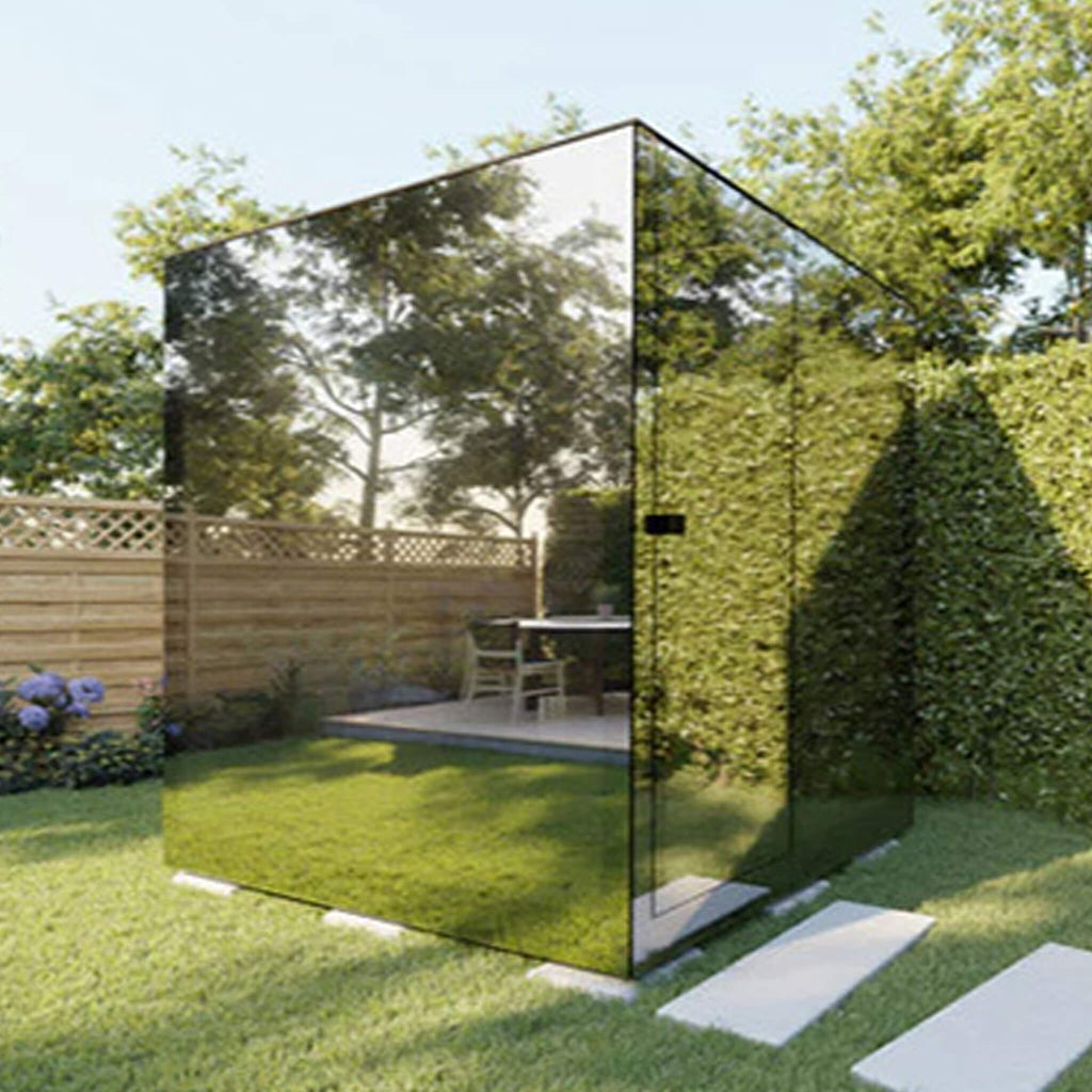 ThermaSol Vue 4-Person Outdoor Mirrored Glass Sauna [Made-To-Order] [14-VUEDL/R] (SAK84963) – SAKSBY WHOLESALE