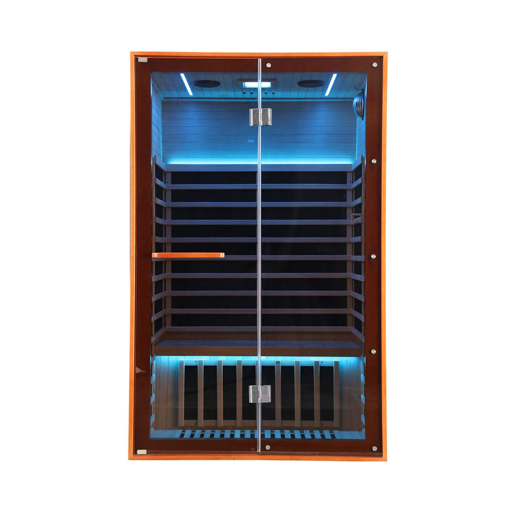 Thermora Fontaine 2-Person Luxury Canadian Hemlock Infrared Sauna With Glass Front (SAK97216) – SAKSBY WHOLESALE, view 7