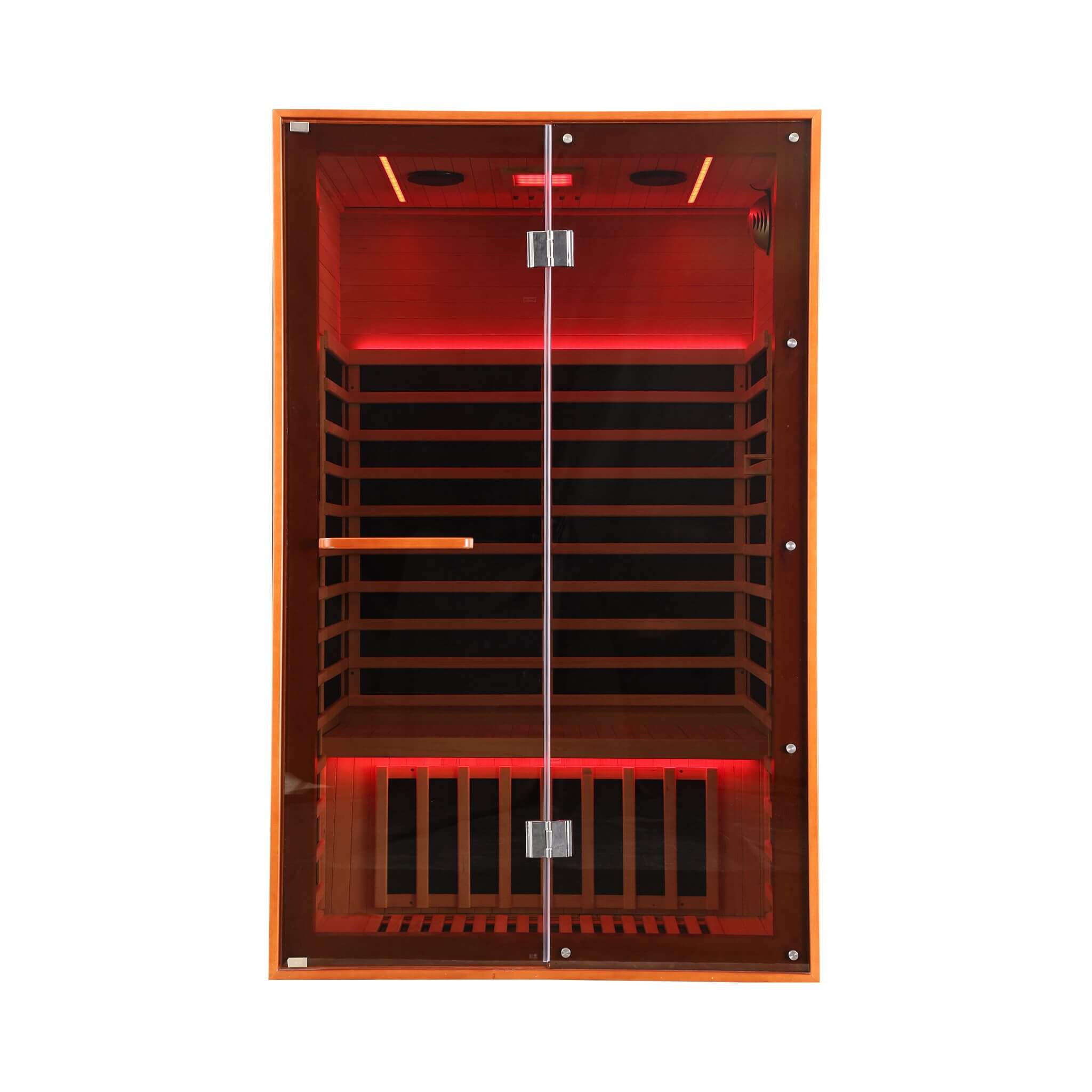 Thermora Fontaine 2-Person Luxury Canadian Hemlock Infrared Sauna With Glass Front (SAK97216) – SAKSBY WHOLESALE, view 4