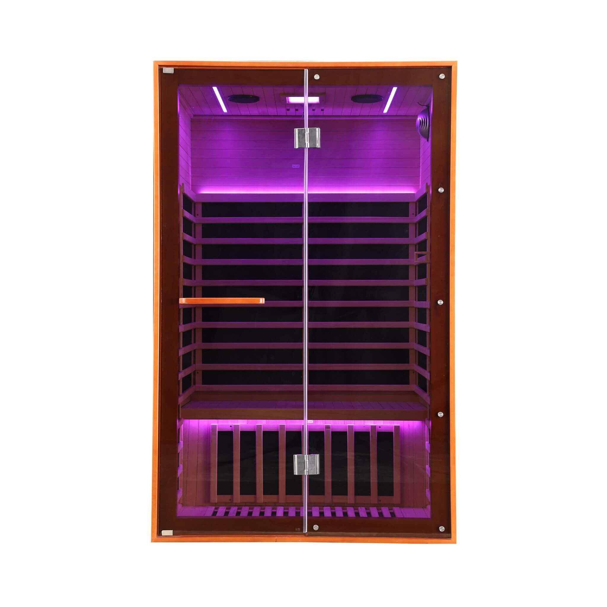 Thermora Fontaine 2-Person Luxury Canadian Hemlock Infrared Sauna With Glass Front (SAK97216) – SAKSBY WHOLESALE, view 6