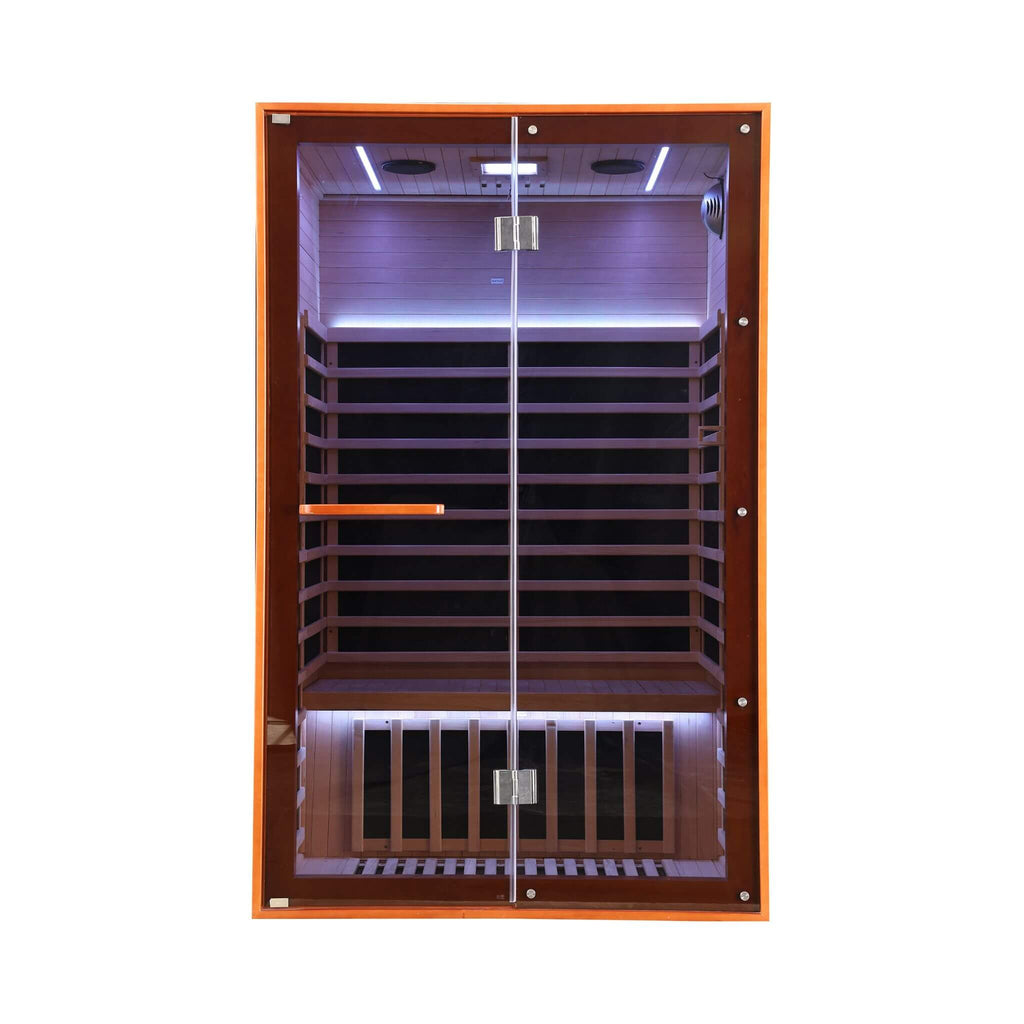 Thermora Fontaine 2-Person Luxury Canadian Hemlock Infrared Sauna With Glass Front (SAK97216) – SAKSBY WHOLESALE