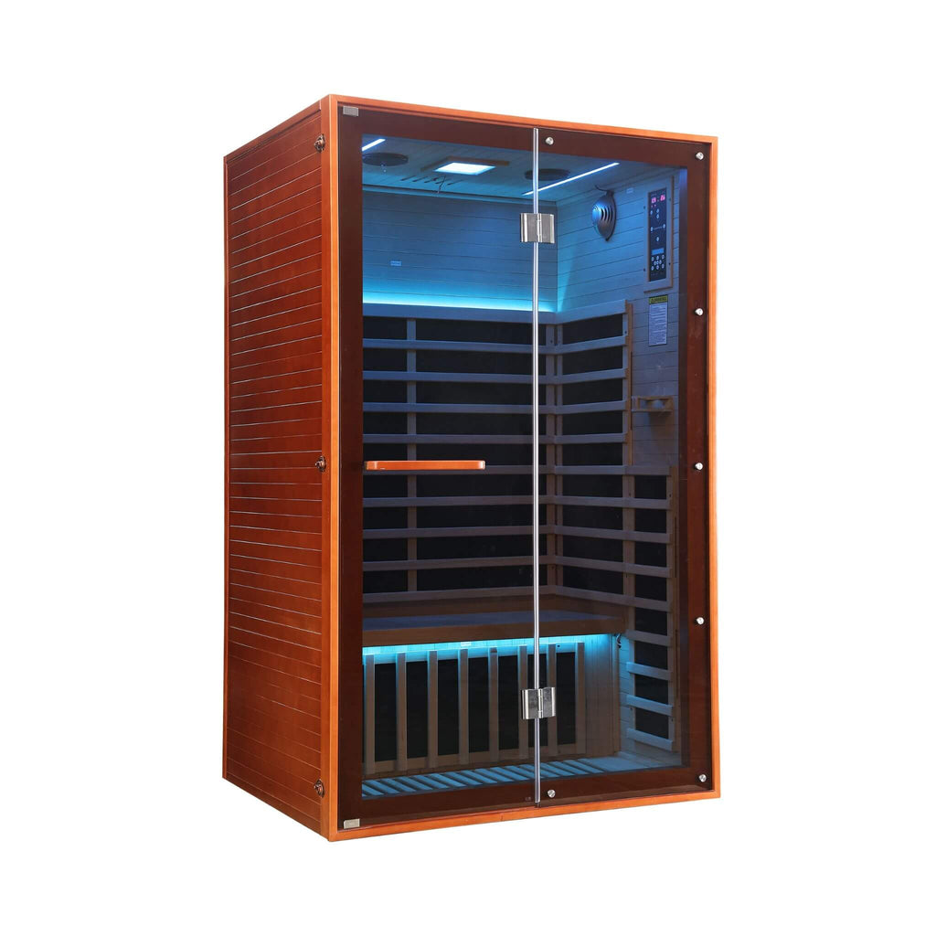 Thermora Fontaine 2-Person Luxury Canadian Hemlock Infrared Sauna With Glass Front (SAK97216) – SAKSBY WHOLESALE, view 11