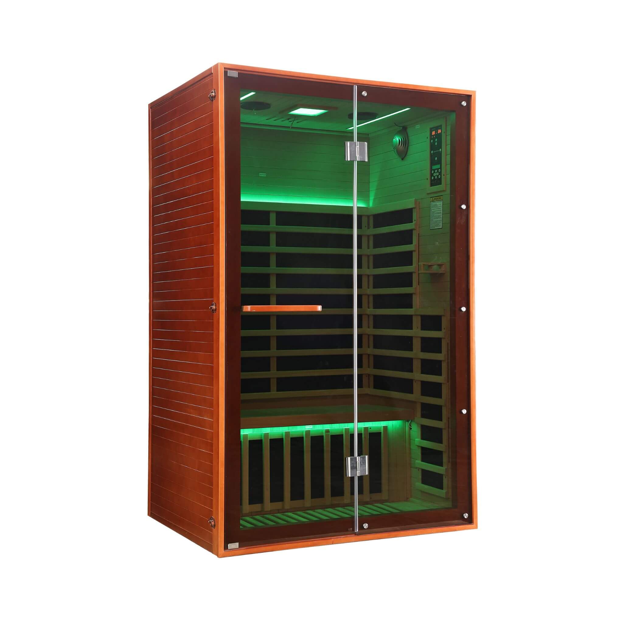 Thermora Fontaine 2-Person Luxury Canadian Hemlock Infrared Sauna With Glass Front (SAK97216) – SAKSBY WHOLESALE, view 8