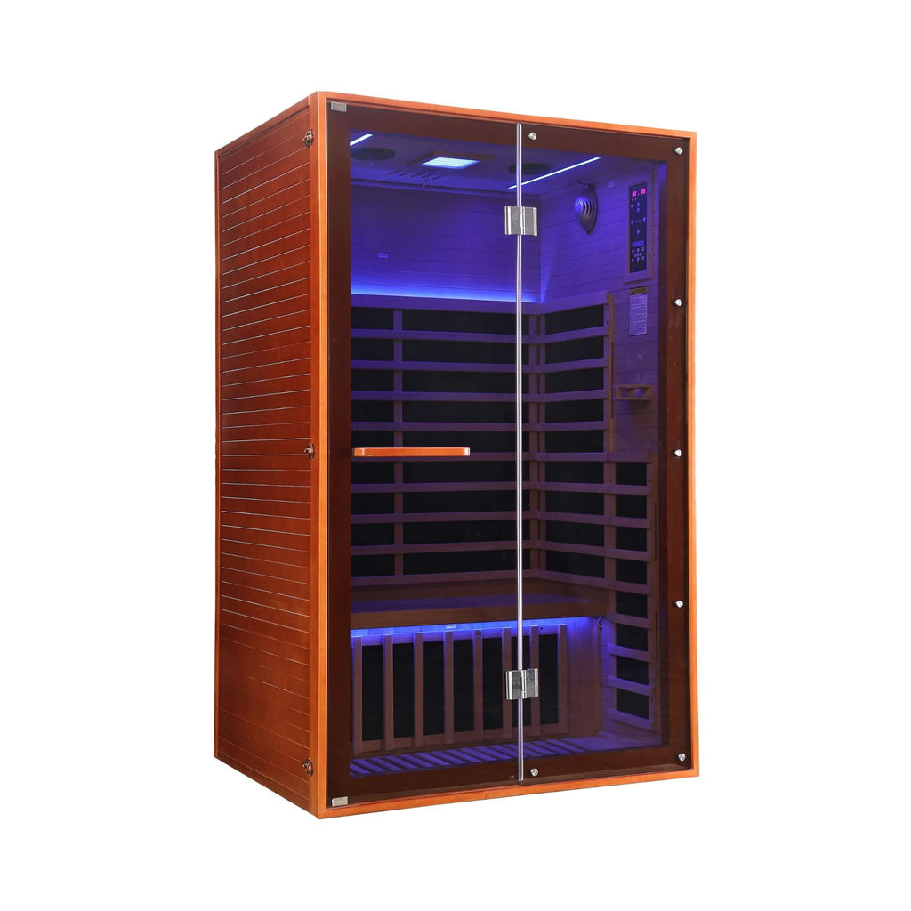 Thermora Fontaine 2-Person Luxury Canadian Hemlock Infrared Sauna With Glass Front (SAK97216) – SAKSBY WHOLESALE, view 10