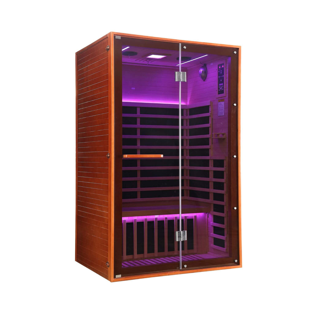 Thermora Fontaine 2-Person Luxury Canadian Hemlock Infrared Sauna With Glass Front (SAK97216) – SAKSBY WHOLESALE, view 12