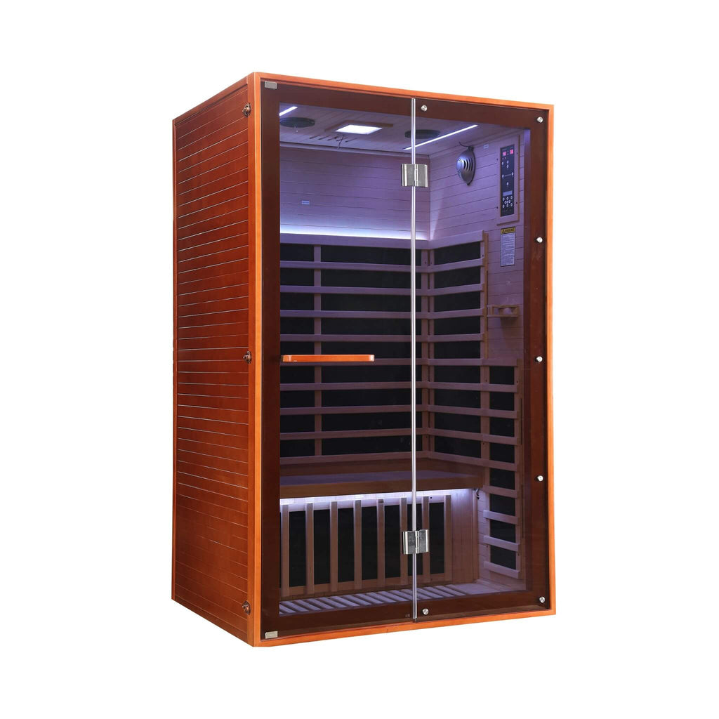 Thermora Fontaine 2-Person Luxury Canadian Hemlock Infrared Sauna With Glass Front (SAK97216) – SAKSBY WHOLESALE, view 9