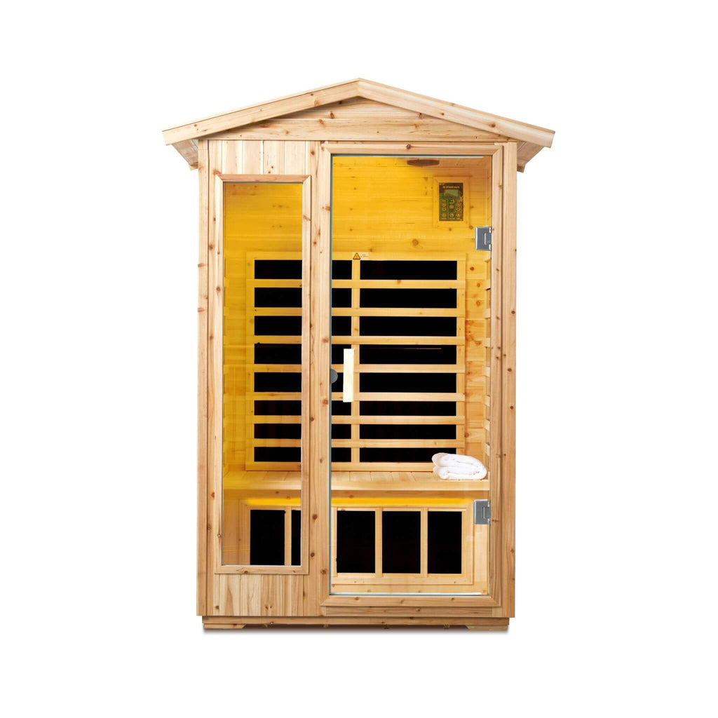 Thermora Vexa 2-Person Outdoor Infrared Sauna With Bluetooth Audio And LED Lighting (SAK28694) – SAKSBY WHOLESALE