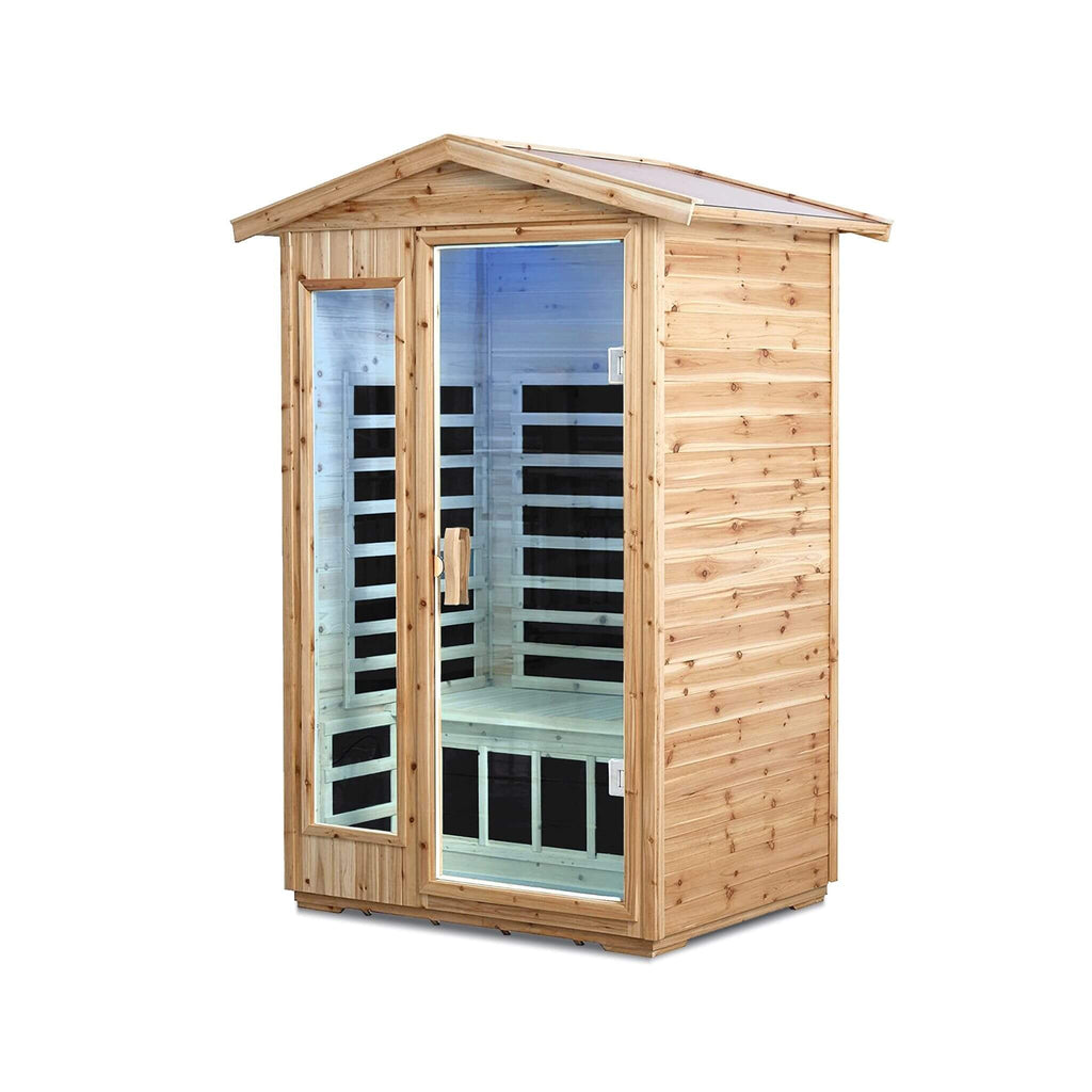 Thermora Vexa 2-Person Outdoor Infrared Sauna With Bluetooth Audio And LED Lighting (SAK28694) – SAKSBY WHOLESALE, view 8