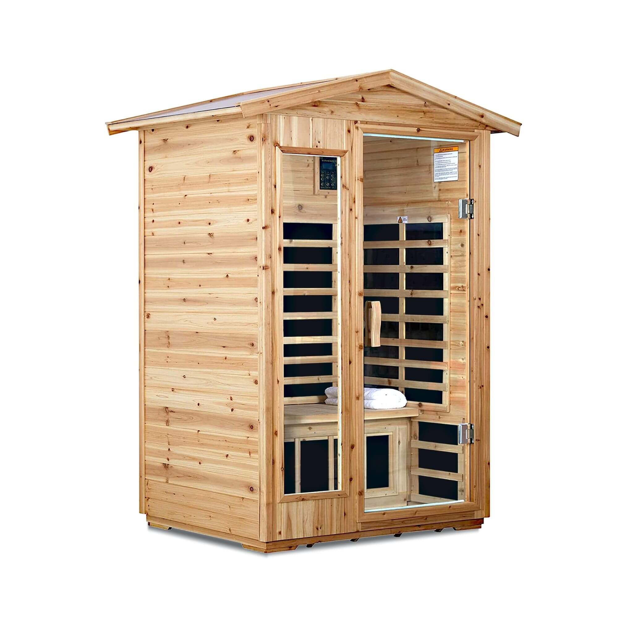 Thermora Vexa 2-Person Outdoor Infrared Sauna With Bluetooth Audio And LED Lighting (SAK28694) – SAKSBY WHOLESALE, view 4
