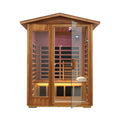Thermora Ignis 2-Person Ultra-Low EMF Mahogany Outdoor Infrared Sauna With Bluetooth Speakers (SAK43021) – SAKSBY WHOLESALE