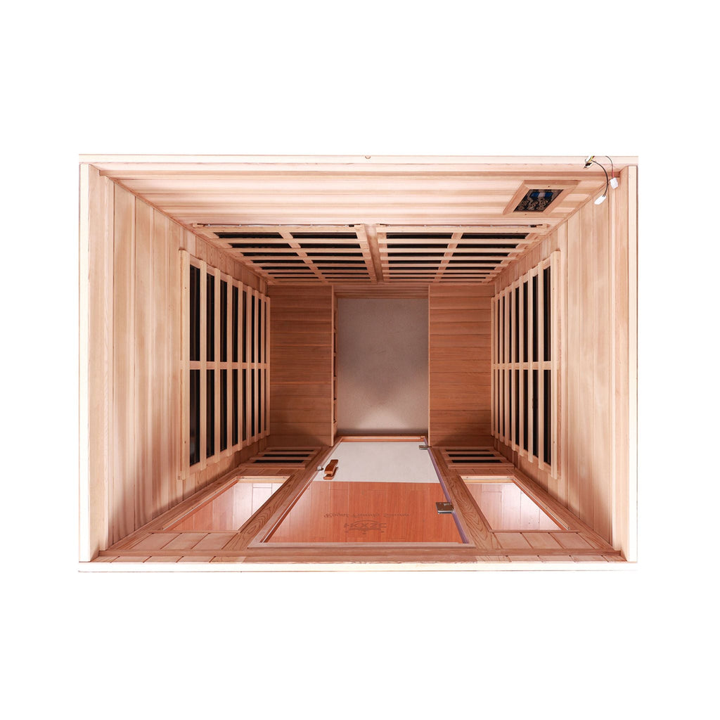 Thermora Kairo 4-Person Outdoor Infrared Hemlock Sauna With Tempered Glass Door (SAK82140) – SAKSBY WHOLESALE, view 4