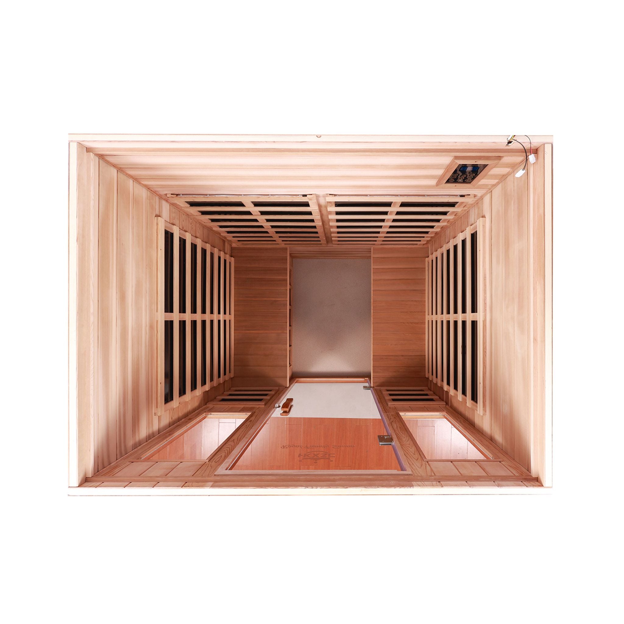 Thermora Kairo 4-Person Outdoor Infrared Hemlock Sauna With Tempered Glass Door (SAK82140) – SAKSBY WHOLESALE, view 4