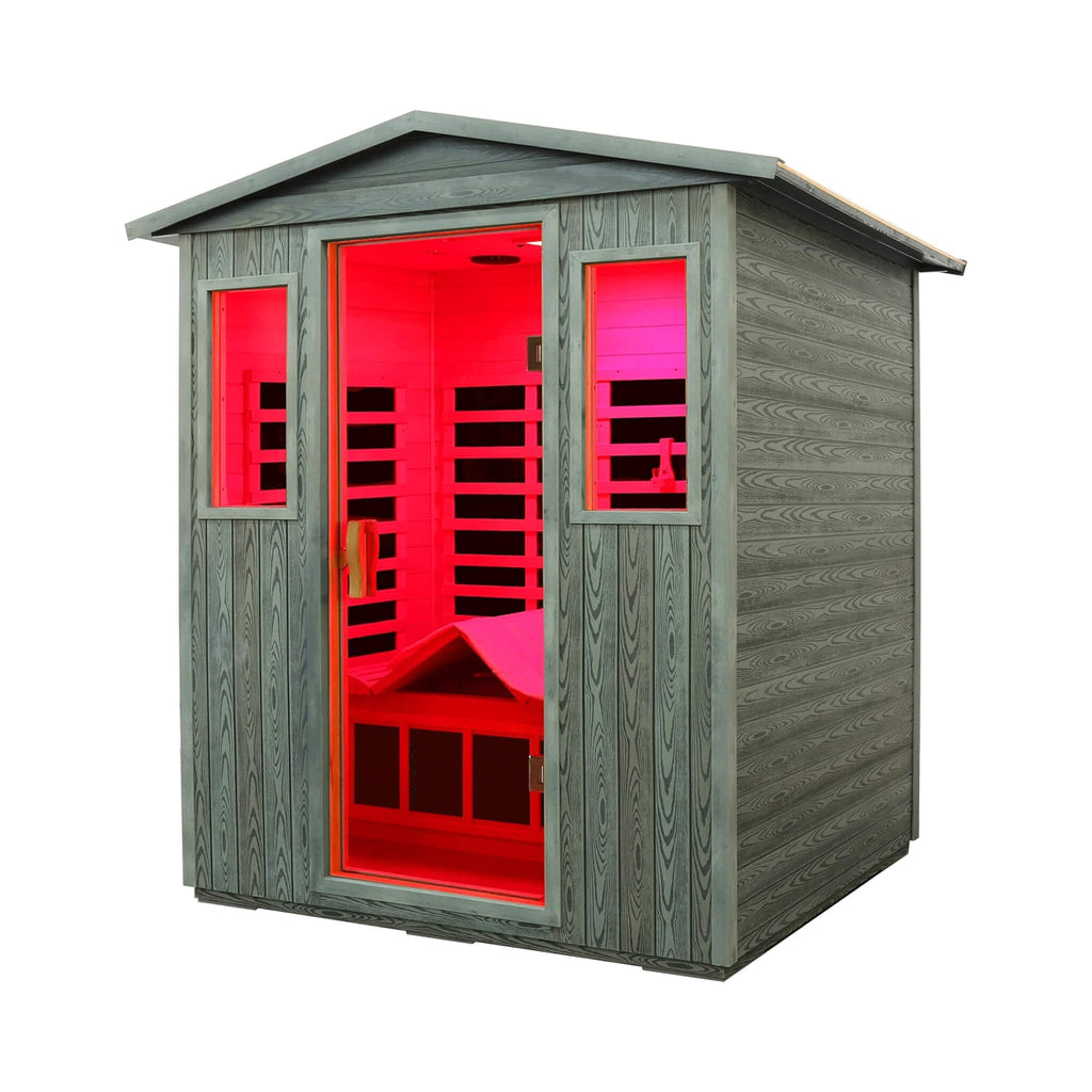 Thermora Nivea 3-Person Full-Spectrum Low EMF Carbonized Composite Infrared Sauna Room With Bluetooth Speakers (SAK85120) – S