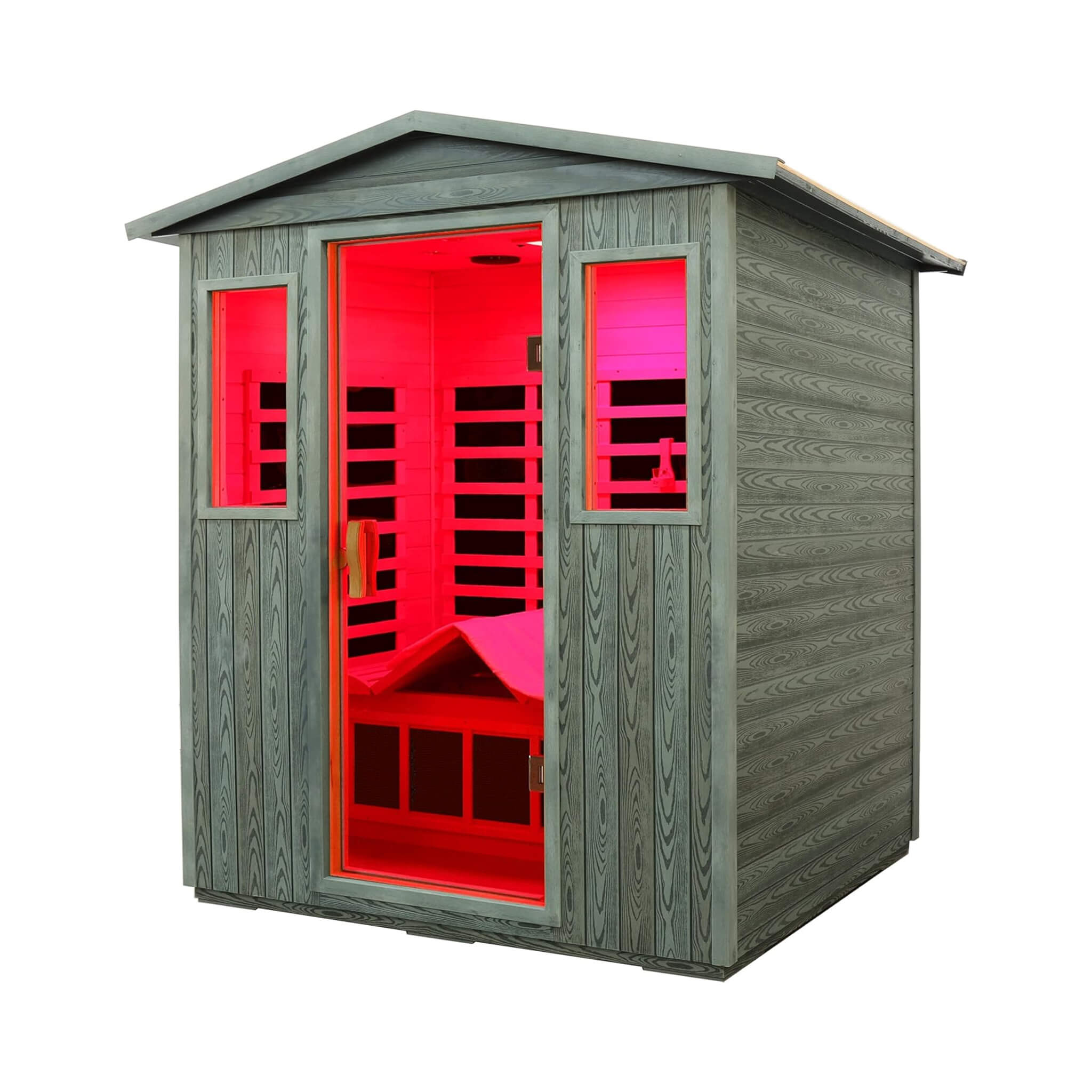 Thermora Nivea 3-Person Full-Spectrum Low EMF Carbonized Composite Infrared Sauna Room With Bluetooth Speakers (SAK85120) – S