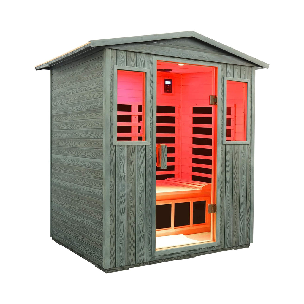 Thermora Nivea 3-Person Full-Spectrum Low EMF Carbonized Composite Infrared Sauna Room With Bluetooth Speakers (SAK85120) – S