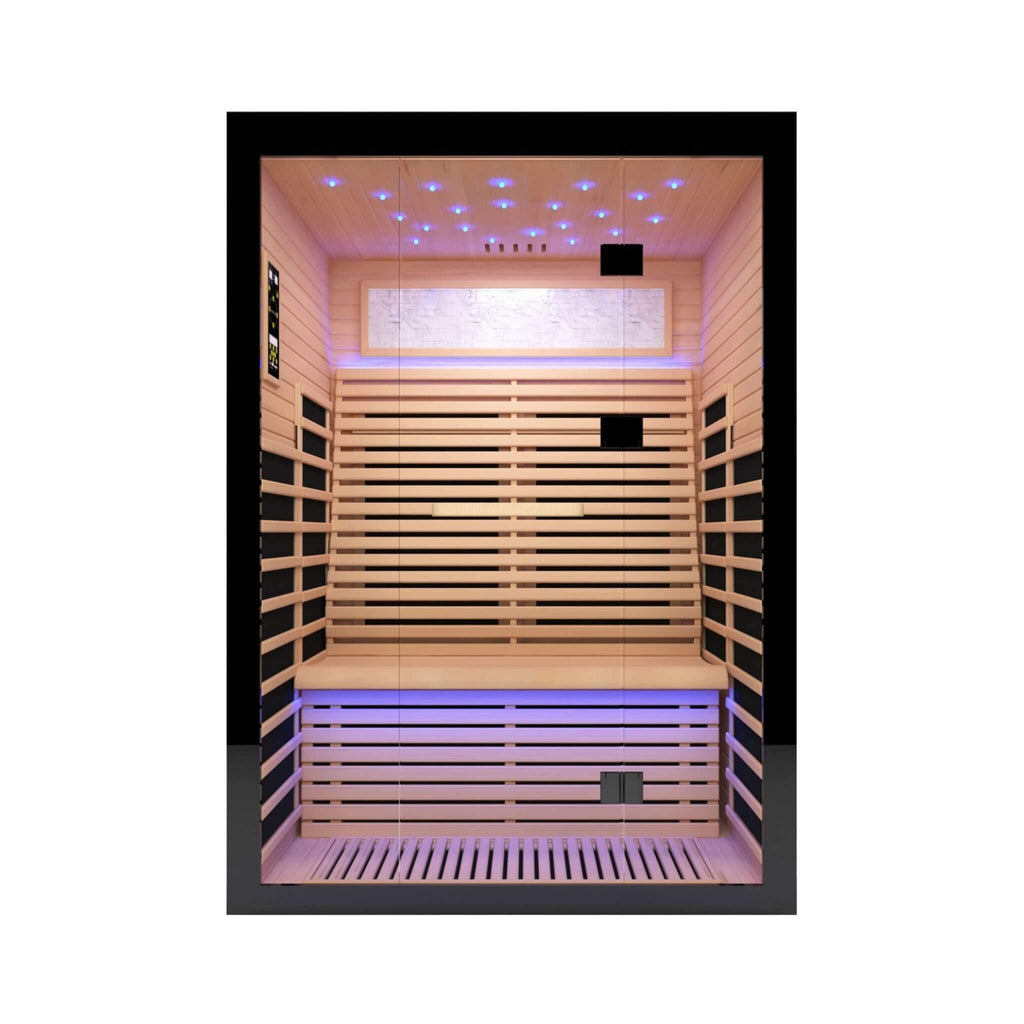 Thermora Vapor Luxury 2-Person Canadian Hemlock Wood Far Infrared Home Sauna (SAK56874) – SAKSBY WHOLESALE