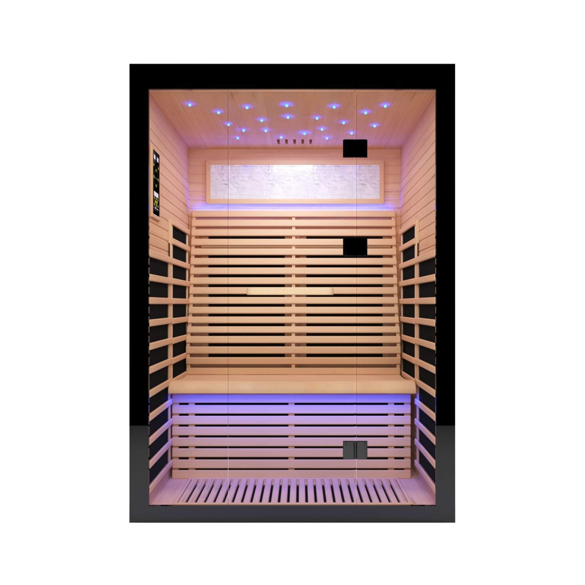 Thermora Vapor Luxury 2-Person Canadian Hemlock Wood Far Infrared Home Sauna (SAK56874) – SAKSBY WHOLESALE