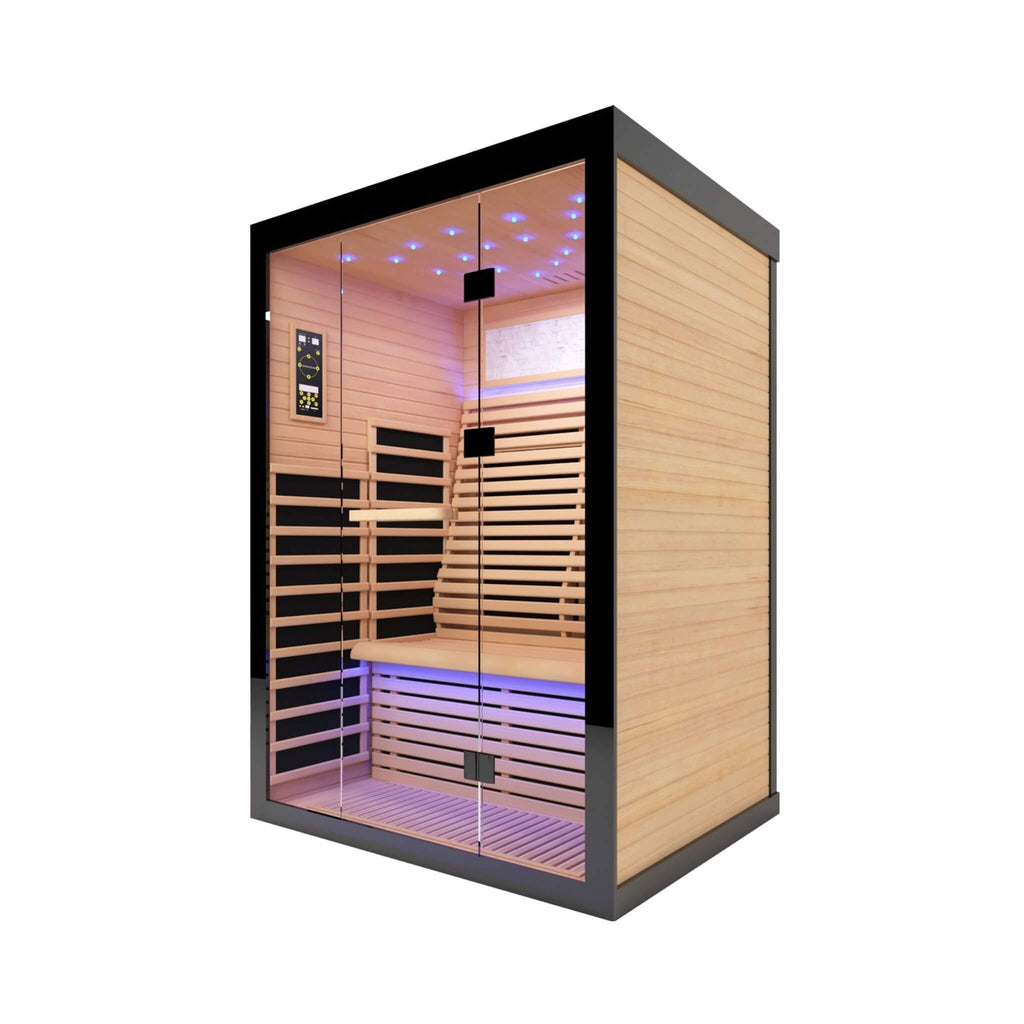 Thermora Vapor Luxury 2-Person Canadian Hemlock Wood Far Infrared Home Sauna (SAK56874) – SAKSBY WHOLESALE, view 12
