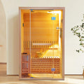 Thermora Alpine Premium 2-Person 3KW Hemlock Wood Sauna With LED Wall Light (SAK28471) – SAKSBY WHOLESALE, view 3
