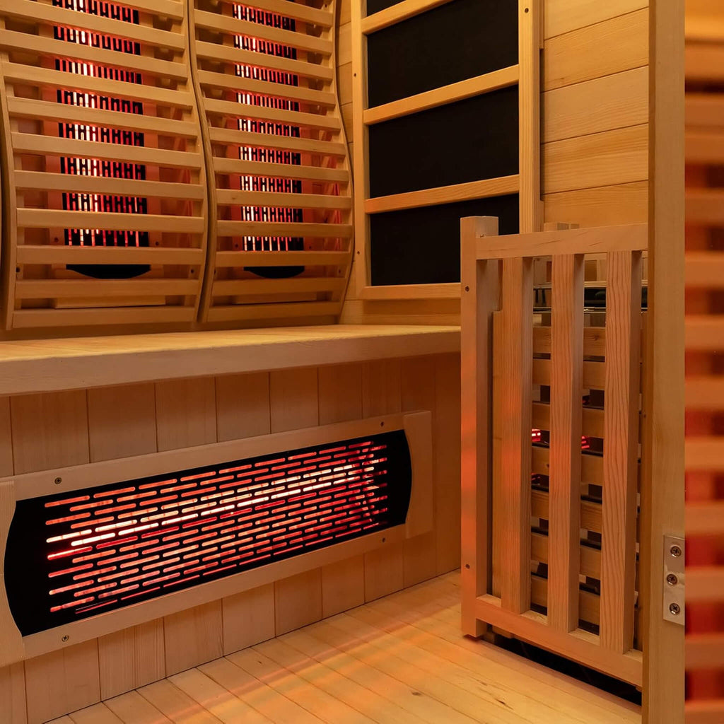 Rövia Luma 2-Person Indoor Hybrid Sauna Room With Infrared And 3.5KW Steam Heater [Made-To-Order] (SAK83750) – SAKSBY WHOLESA