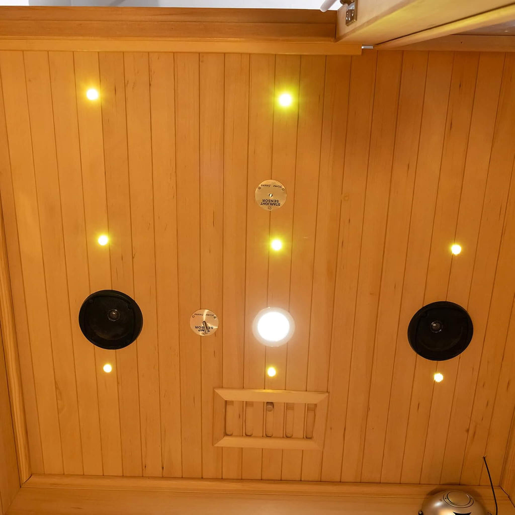 Rövia Luma 2-Person Indoor Hybrid Sauna Room With Infrared And 3.5KW Steam Heater [Made-To-Order] (SAK83750) – SAKSBY WHOLESA