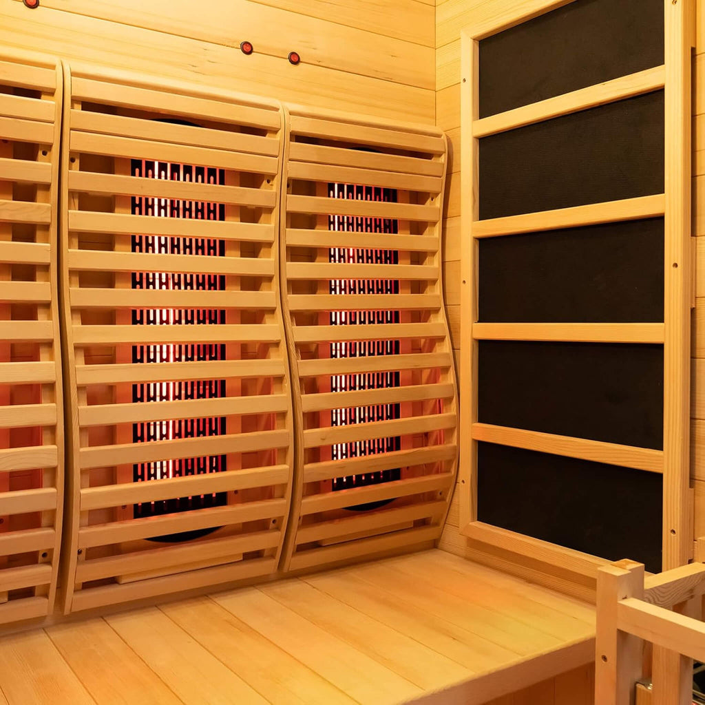 Rövia Luma 2-Person Indoor Hybrid Sauna Room With Infrared And 3.5KW Steam Heater [Made-To-Order] (SAK83750) – SAKSBY WHOLESA