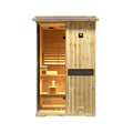 Thermora Arctic Premium 2-Person Outdoor Wooden Steam Sauna Room With Smart Control Panel And Bluetooth Audio (SAK52918) – SA