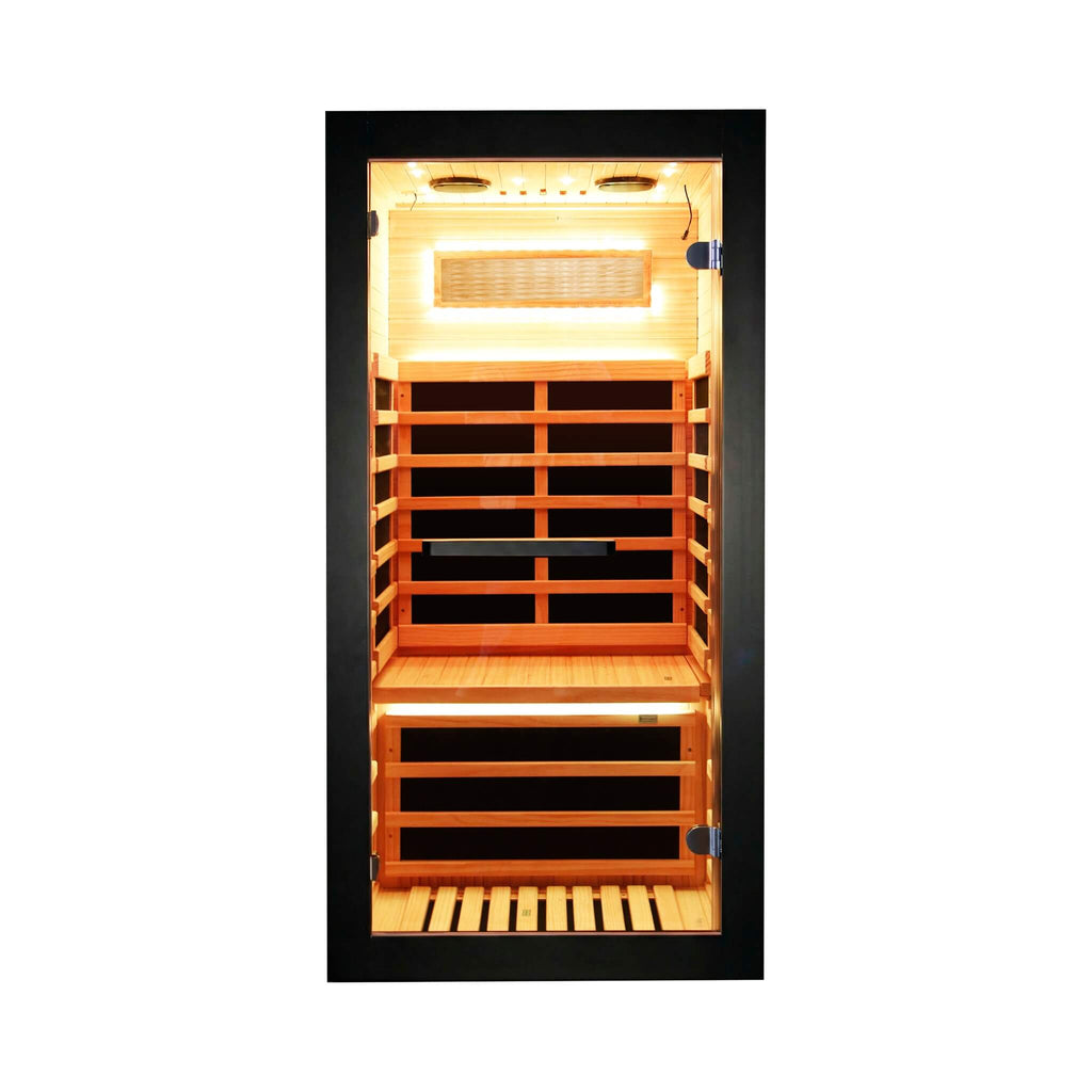 Thermora Solara Single-Person Chilean Pine Infrared Sauna Cabin (SAK57926) – SAKSBY WHOLESALE