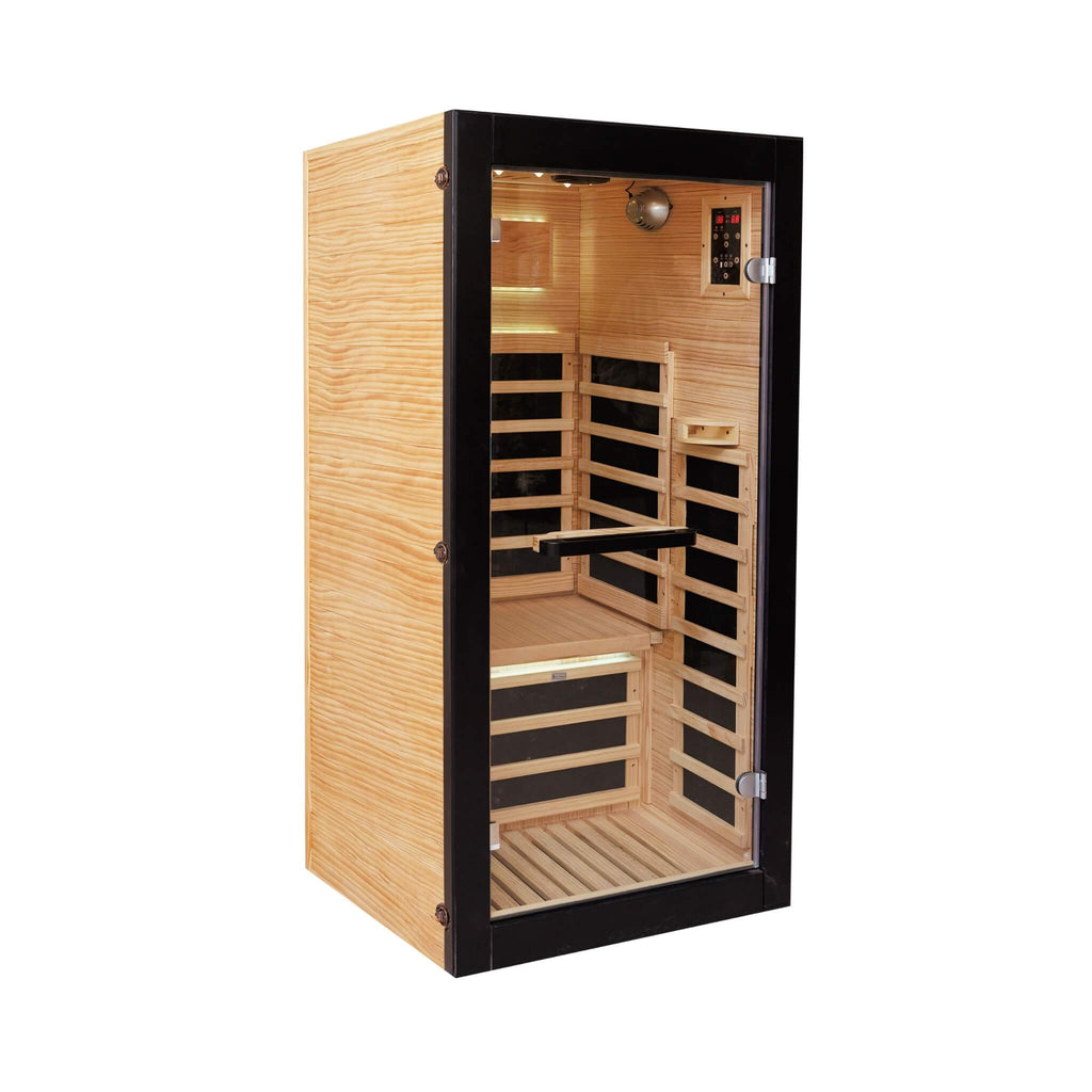 Thermora Solara Single-Person Chilean Pine Infrared Sauna Cabin (SAK57926) – SAKSBY WHOLESALE, view 5