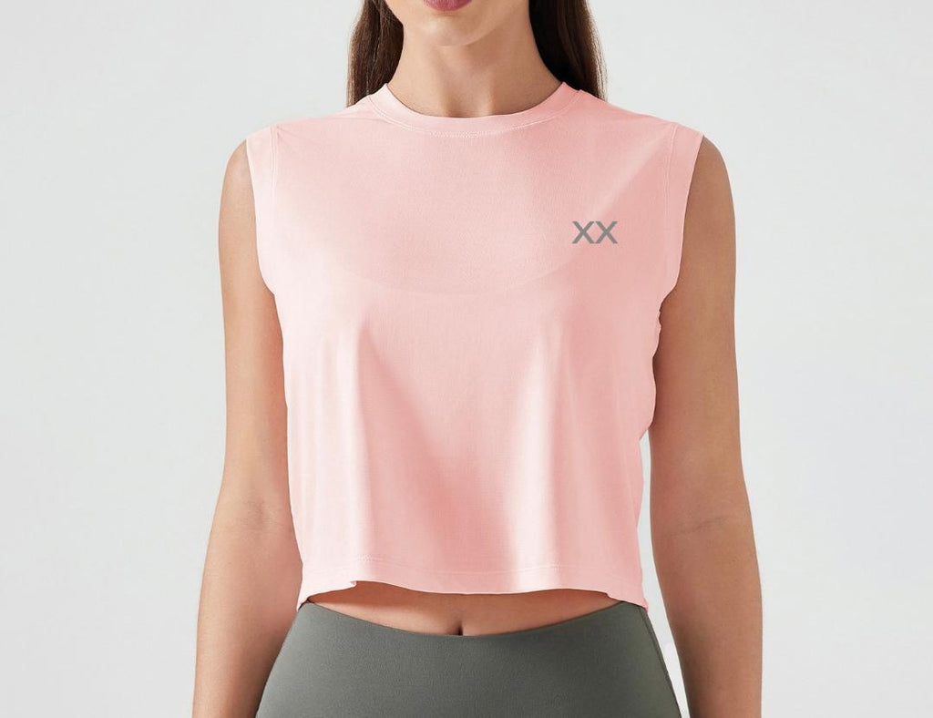 BLACKOUT BARBELL Nova Crop Tank — main product shot