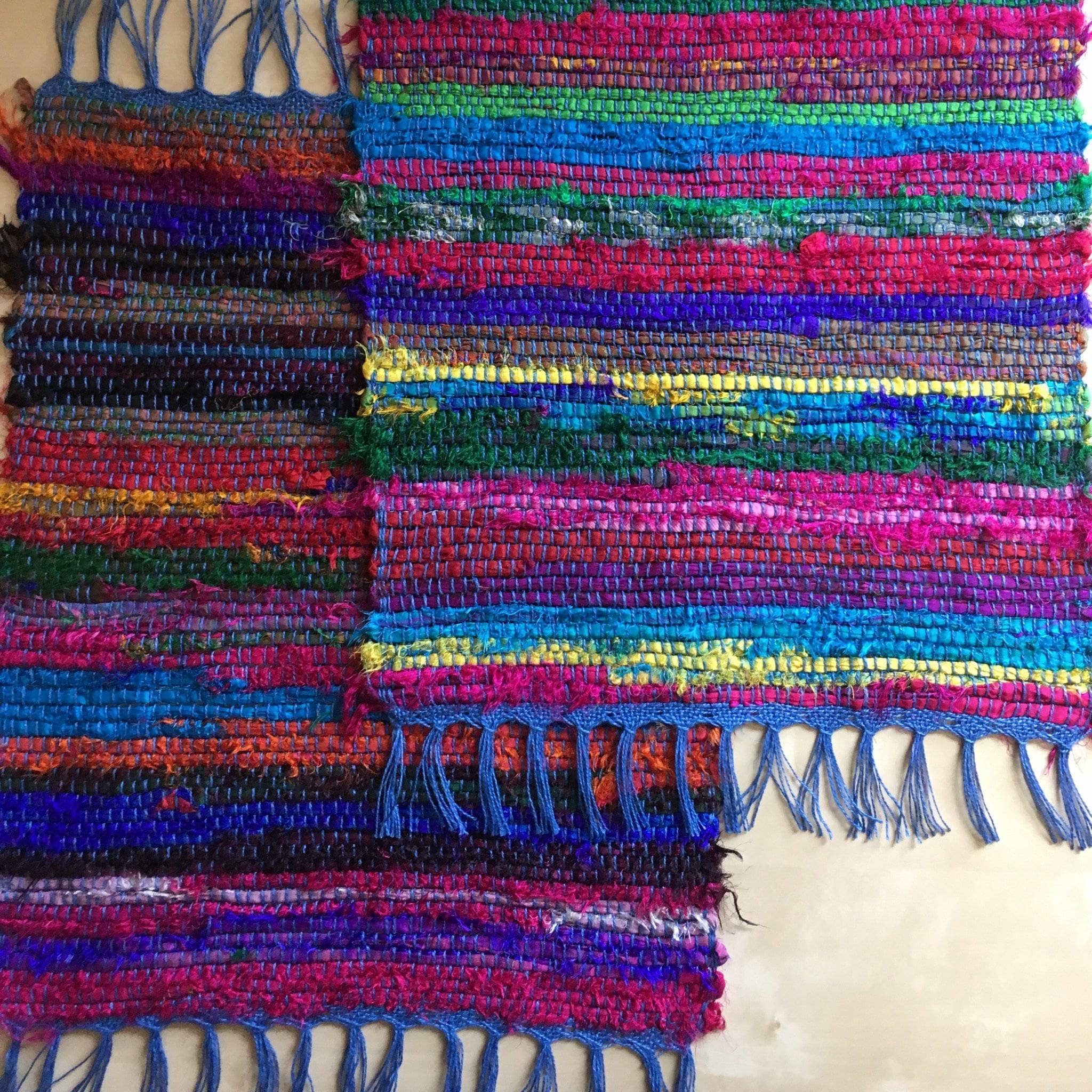 Darn Good Yarn Tibet Jewels Woven Placemat Weaving Kit — construction detail